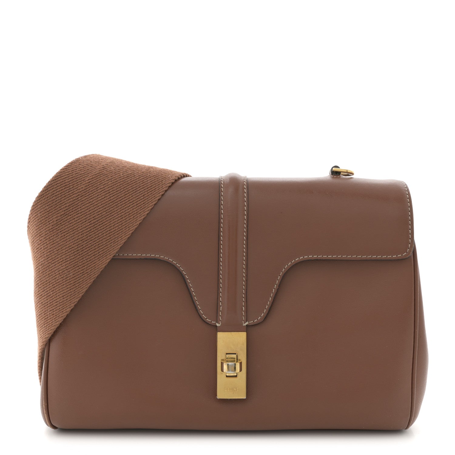 Celine Smooth Calfskin Teen Soft 16 Shoulder Bag Tan 1766435