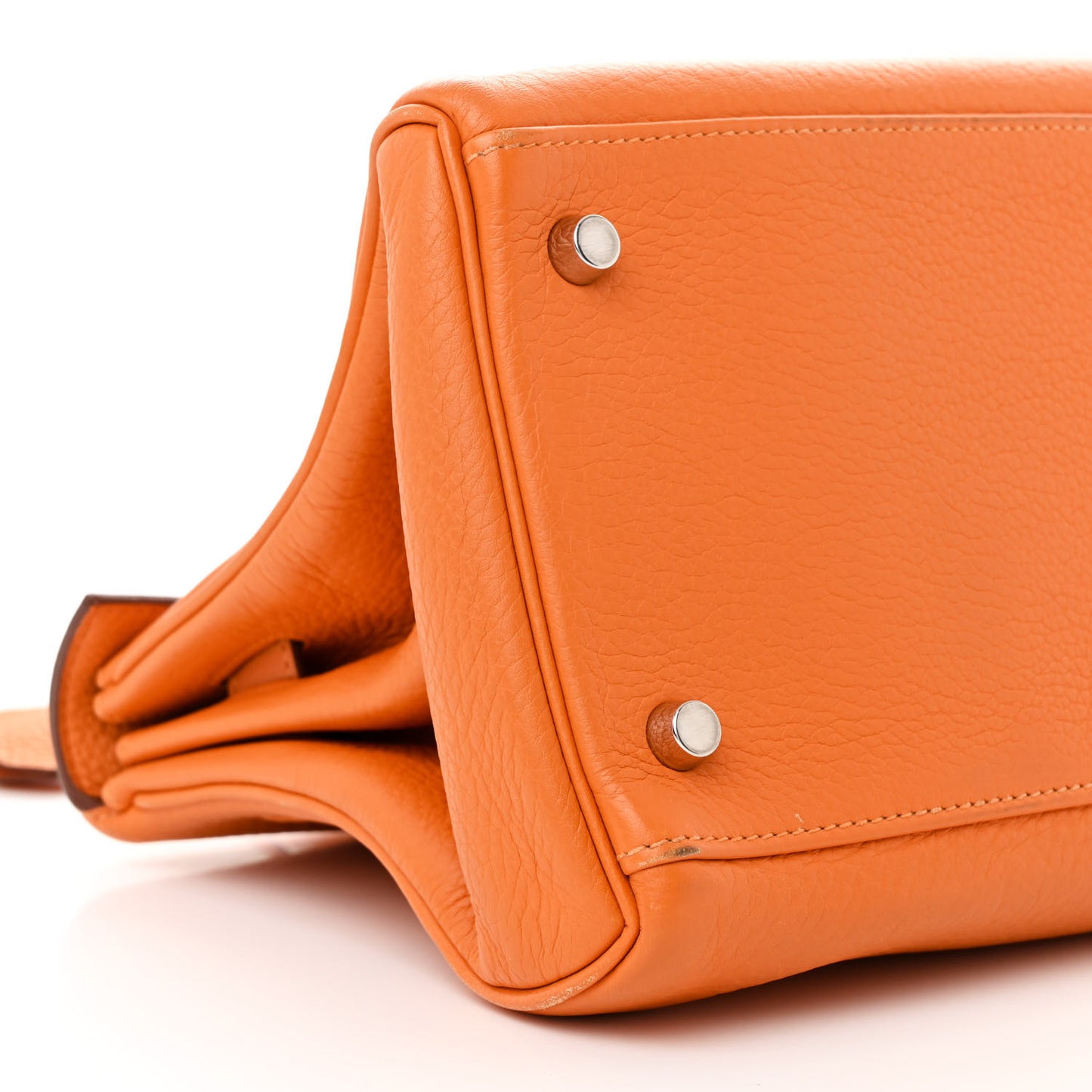 Taurillon Clemence Shoulder Kelly 40 Orange