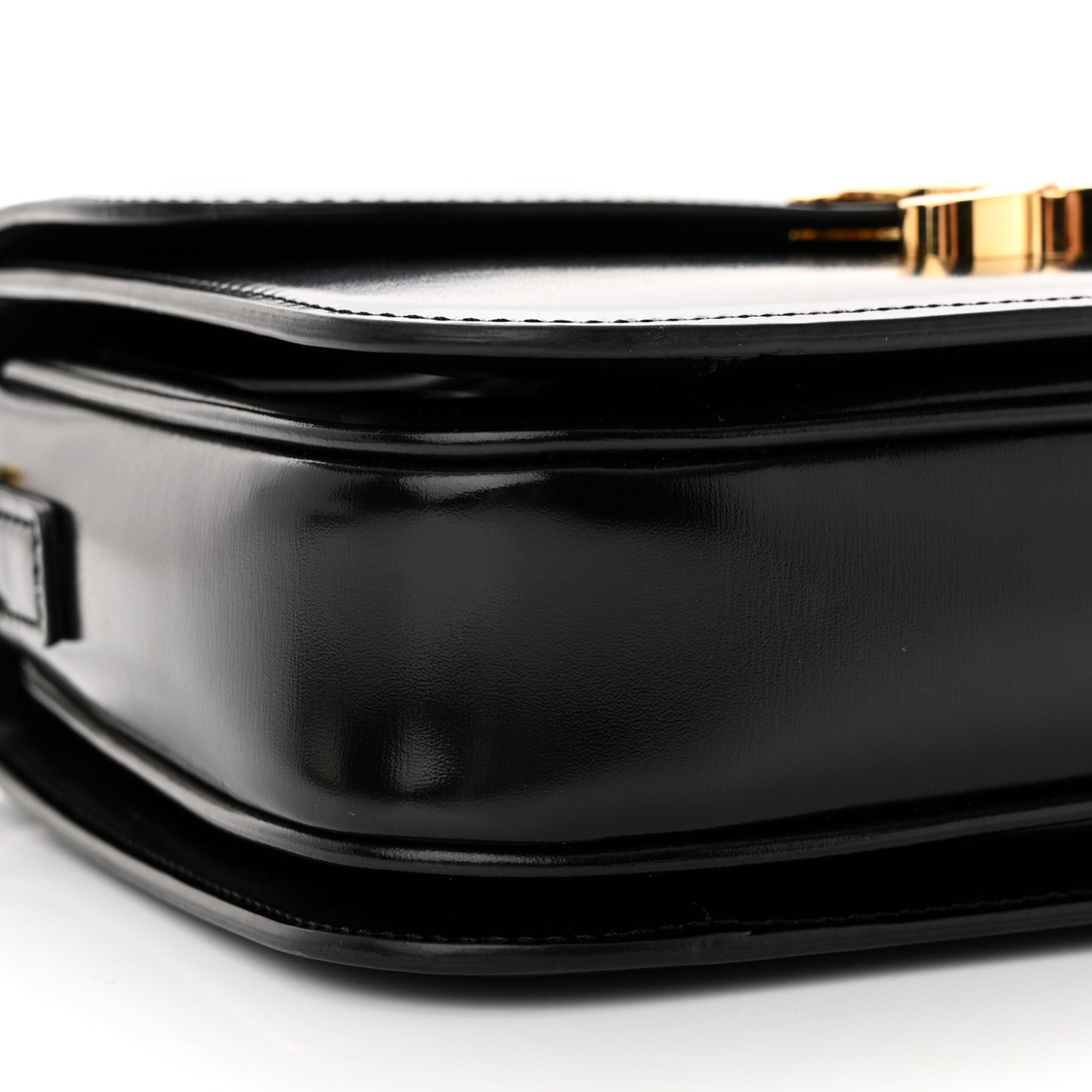 Shiny Calfskin Medium Triomphe Black
