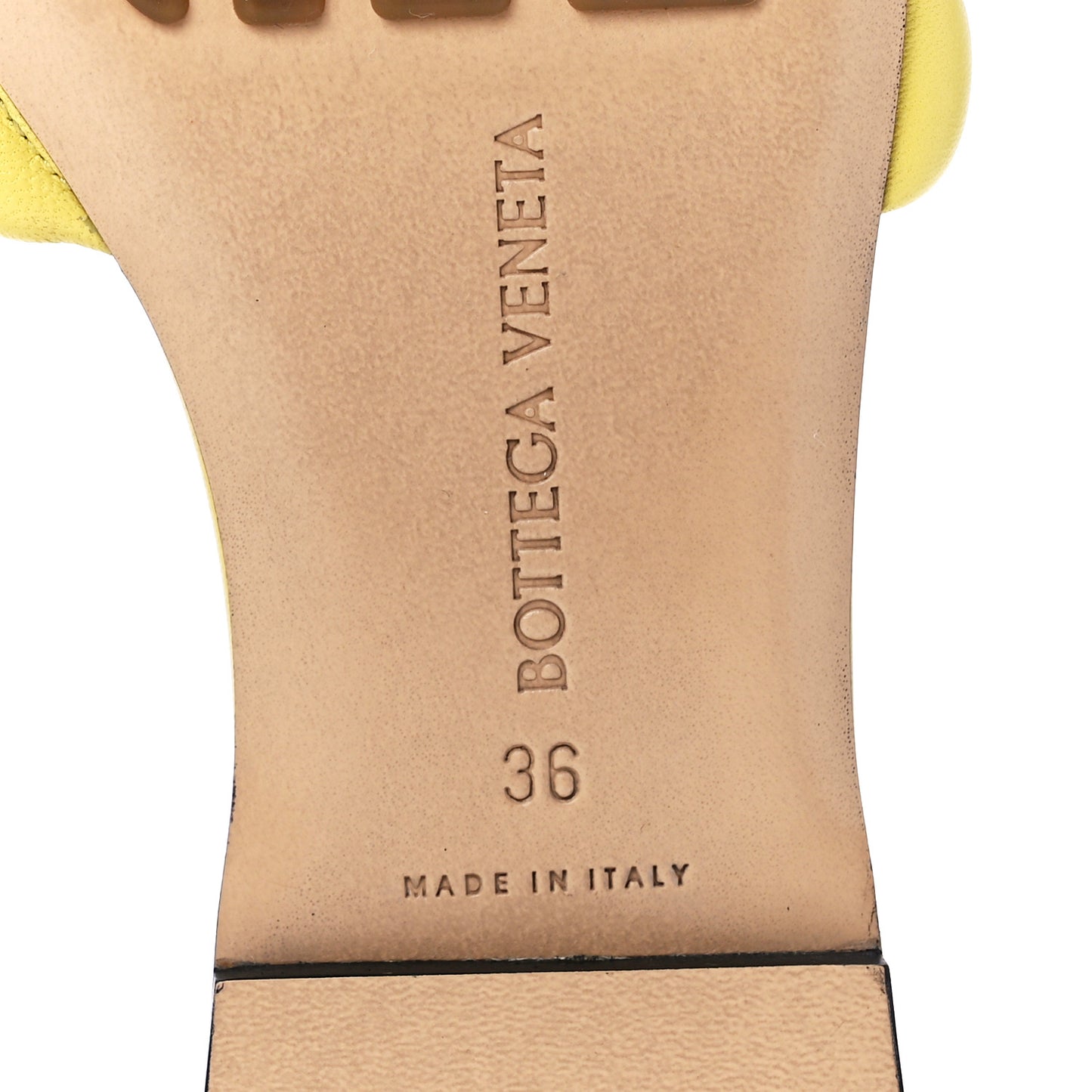 Nappa Matelasse Padded Flat Sandals 36 Pear