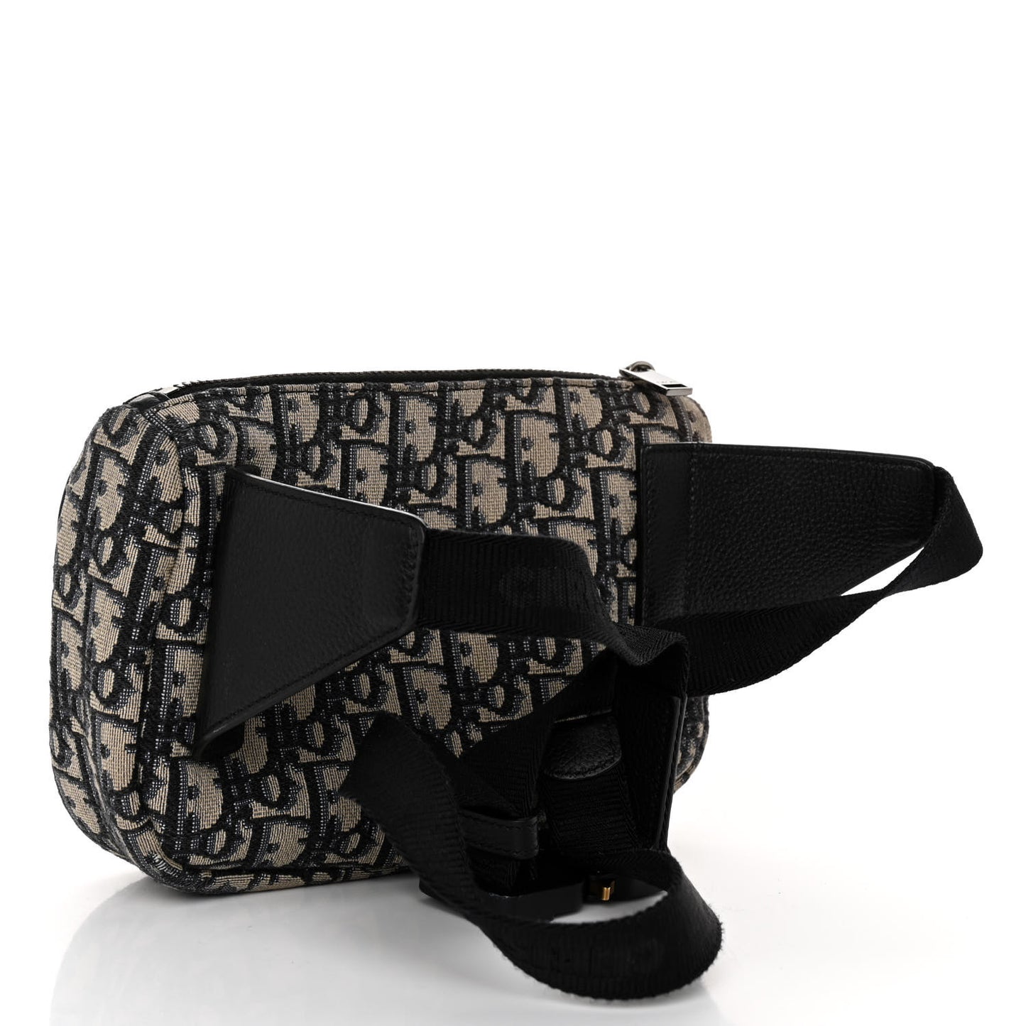 Oblique World Tour Saddle Belt Bag Beige Black