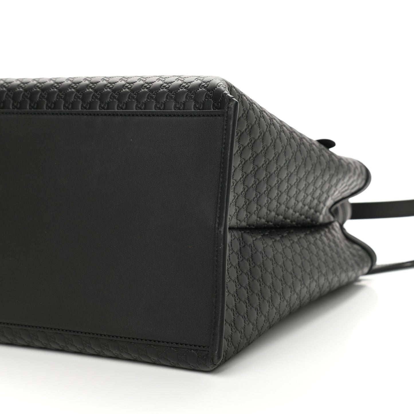 Soft Microguccissima Large Tote Black