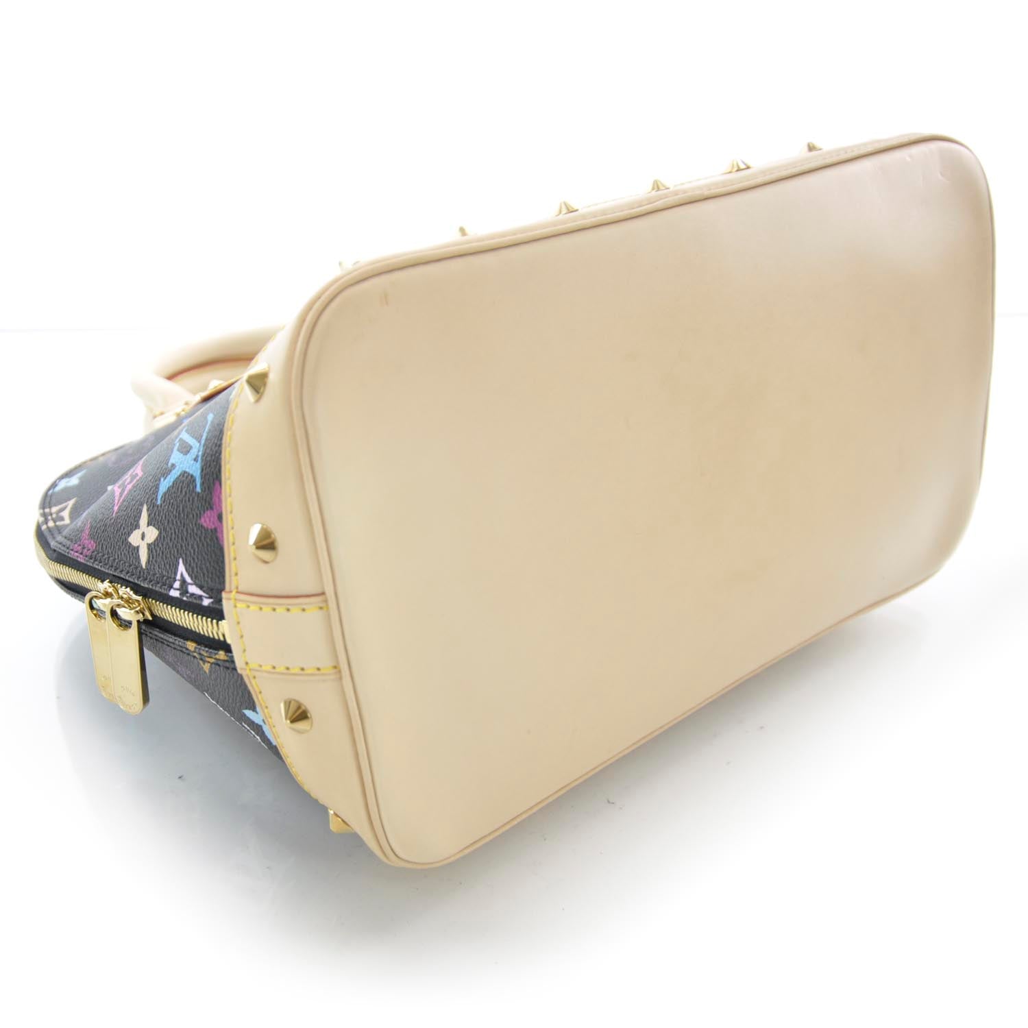 Louis Vuitton Monogram Multicolor Alma PM Black 4 of 7