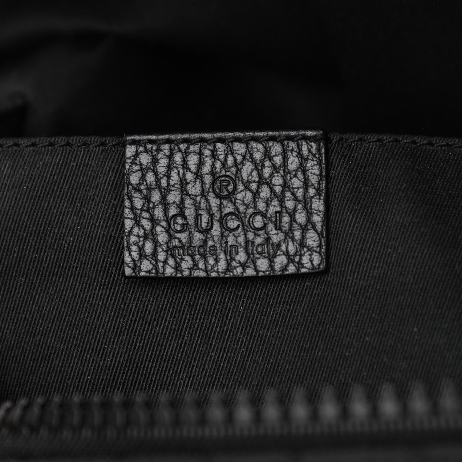 Gucci Nylon Monogram Fanny Pack Belt Bag Black 7 of 13