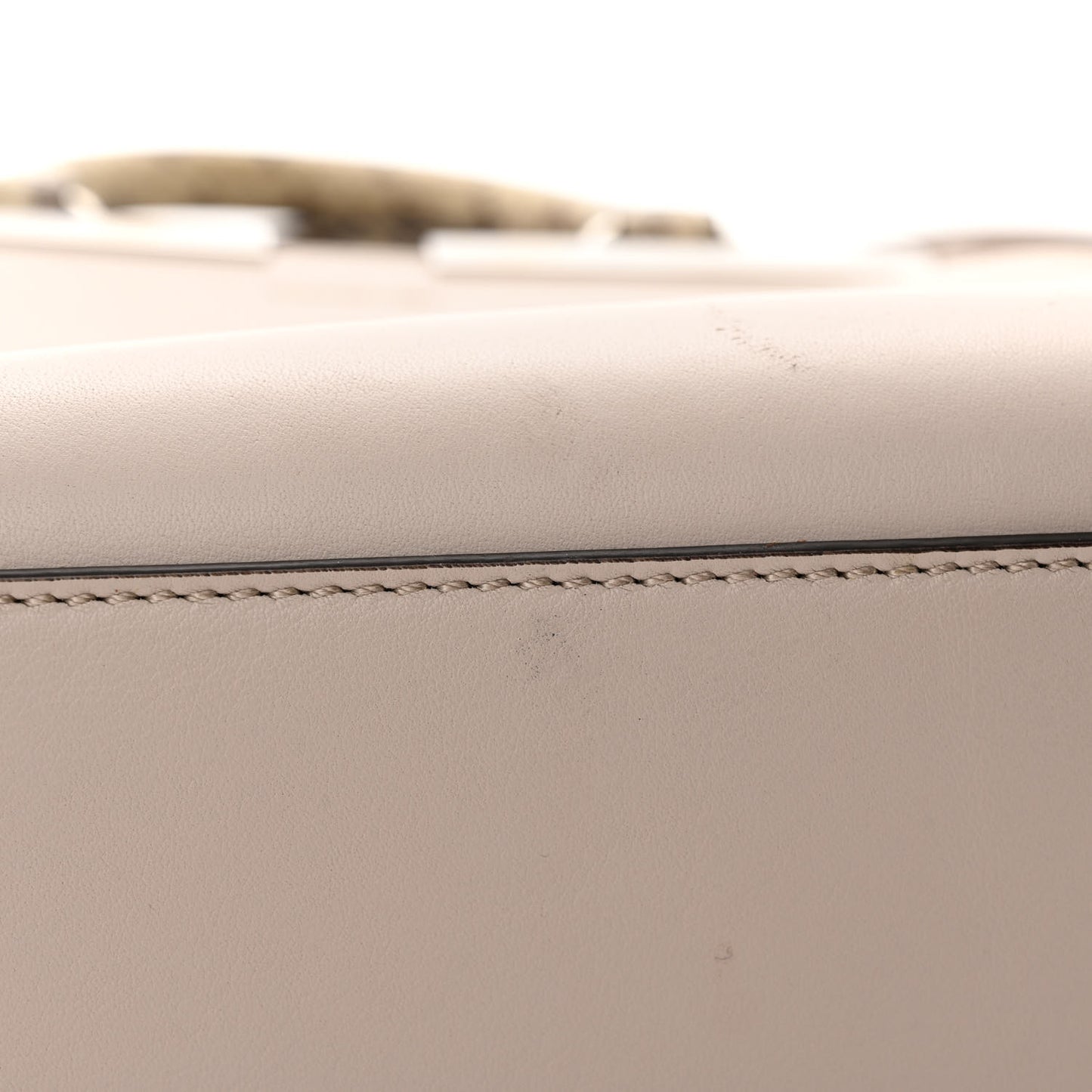 Vitello Dolce Elaphe Bi-Color Mini 3jours Tote Grigio Polvere Arancio Taupe