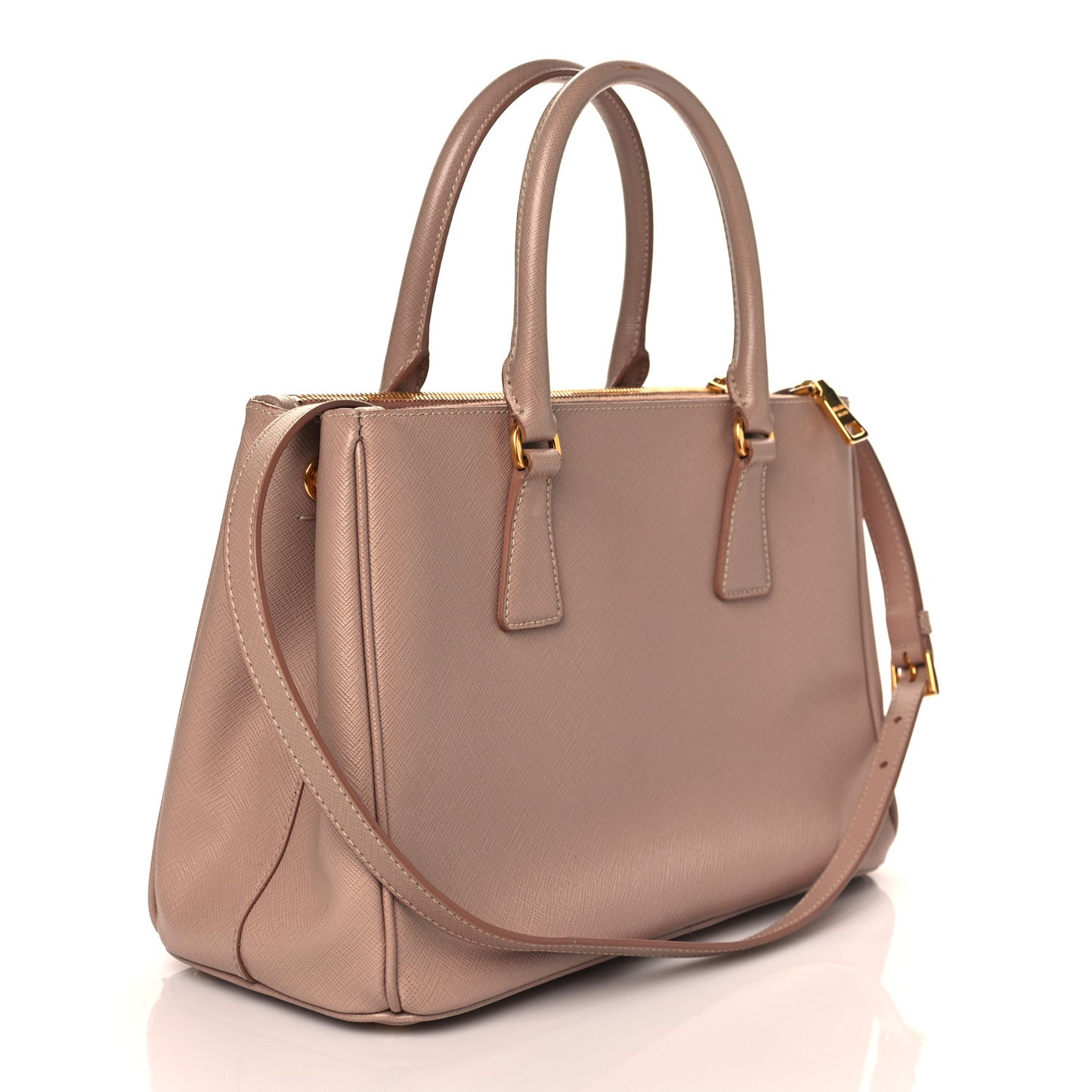 Saffiano Small Galleria Double Zip Tote Cammeo