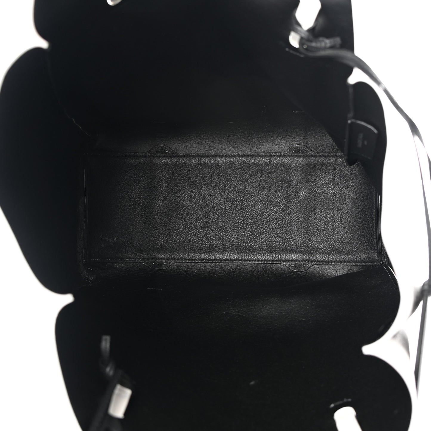 Smooth Calfskin Double Sided Medium Everyday Tote Optic White Black