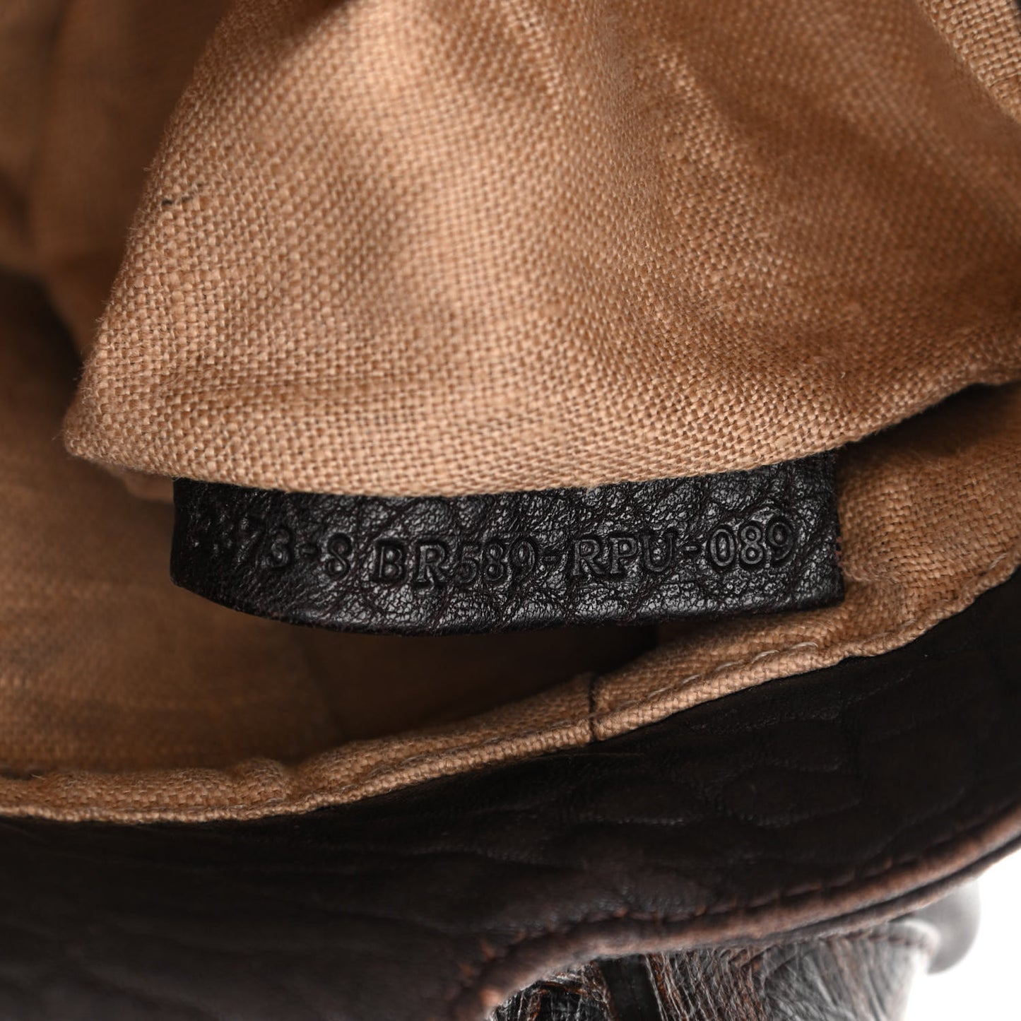 Zucca Nappa Nuvolata Vitello Tortuga Small Spy Tobacco Moro