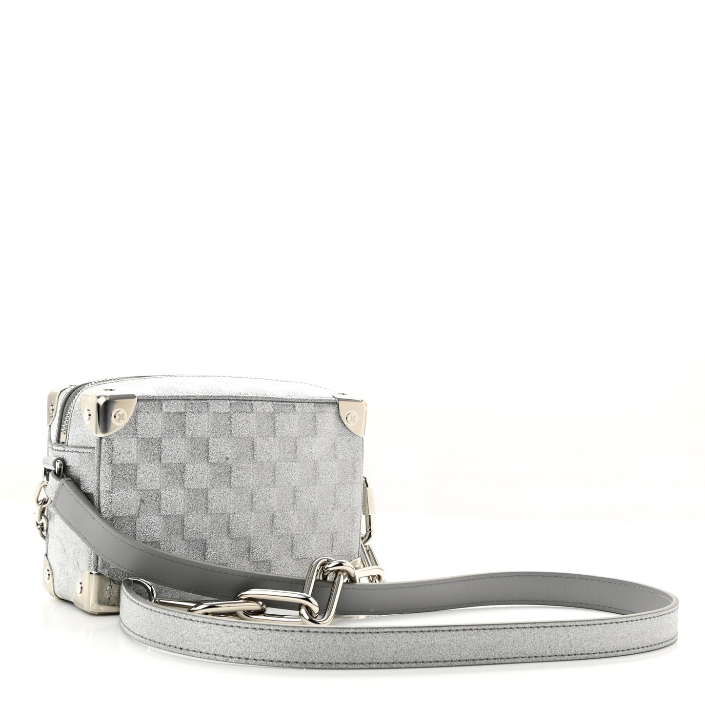 Damier Glitter Mini Soft Trunk Silver