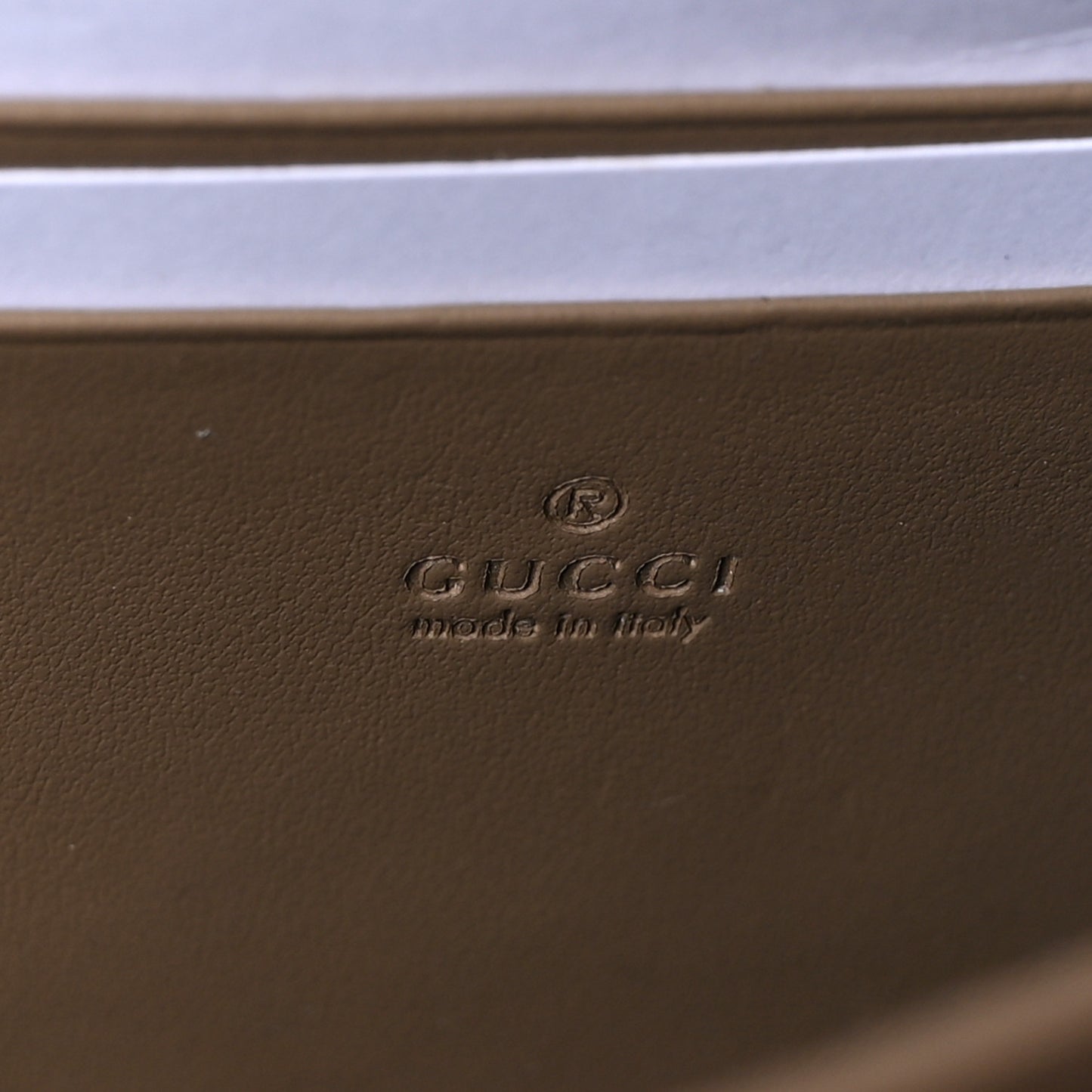 GG Supreme Monogram Mini Dionysus Chain Wallet Beige Taupe