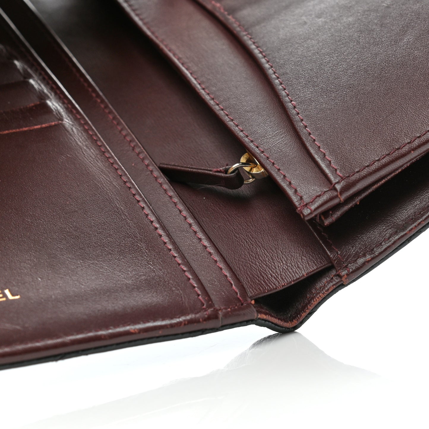 Caviar Quilted Yen Wallet Black