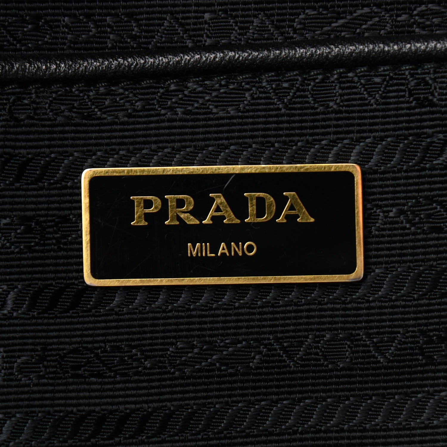 Prada Tessuto Nylon Saffiano Tote Black 5 of 8