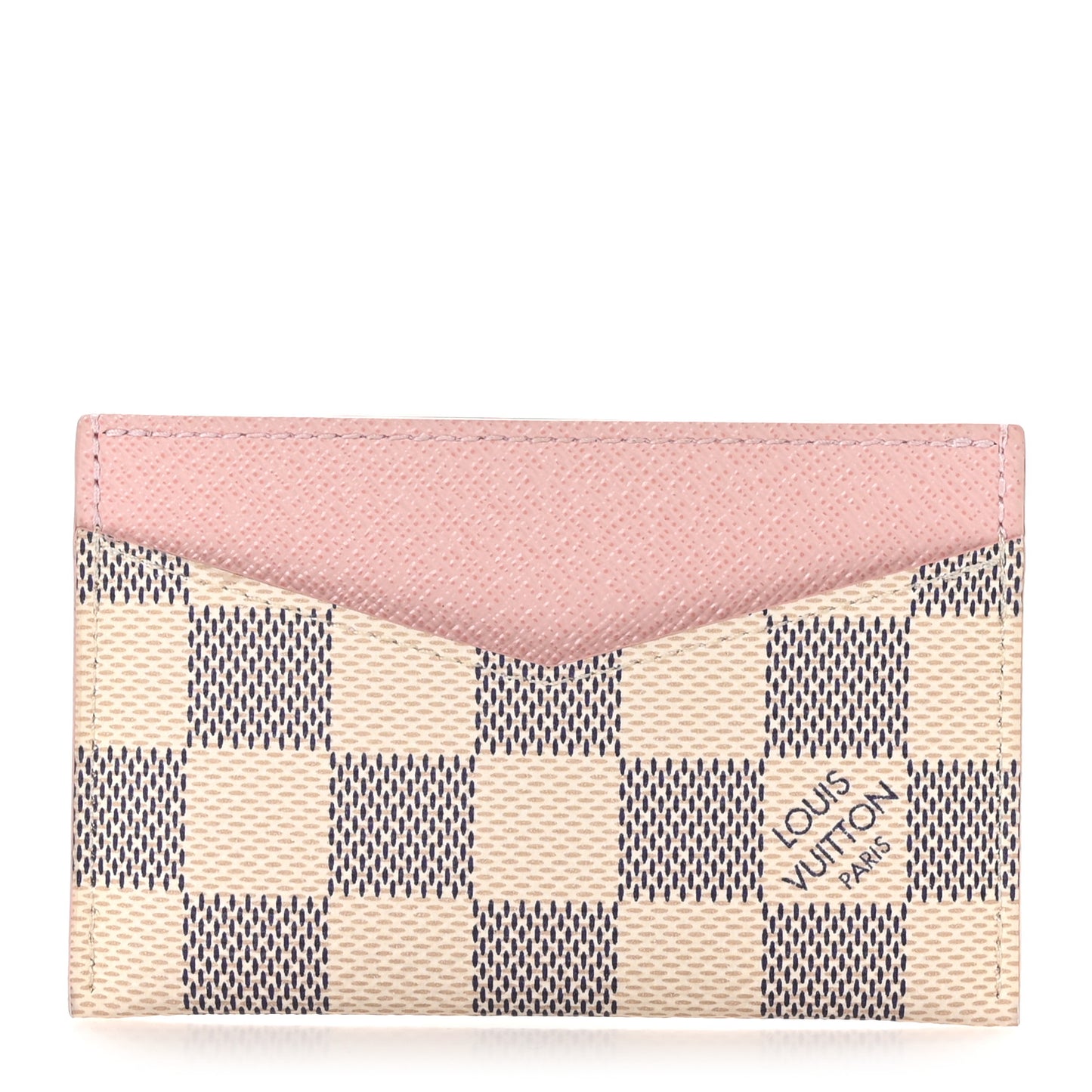 Damier Azur Daily Card Holder Rose Ballerine