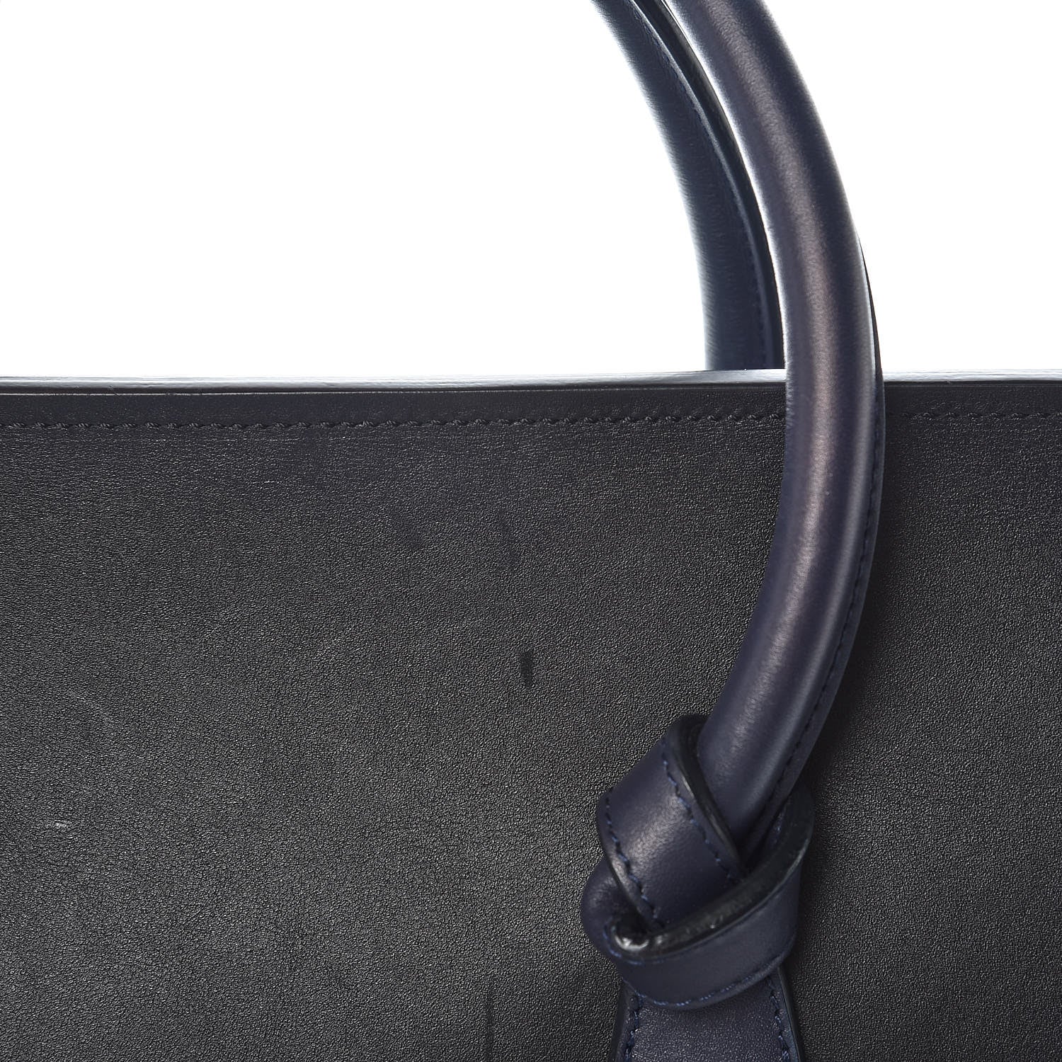 Celine Smooth Calfskin Large Bi-Color Tie Knot Tote Black Navy 20 of 20