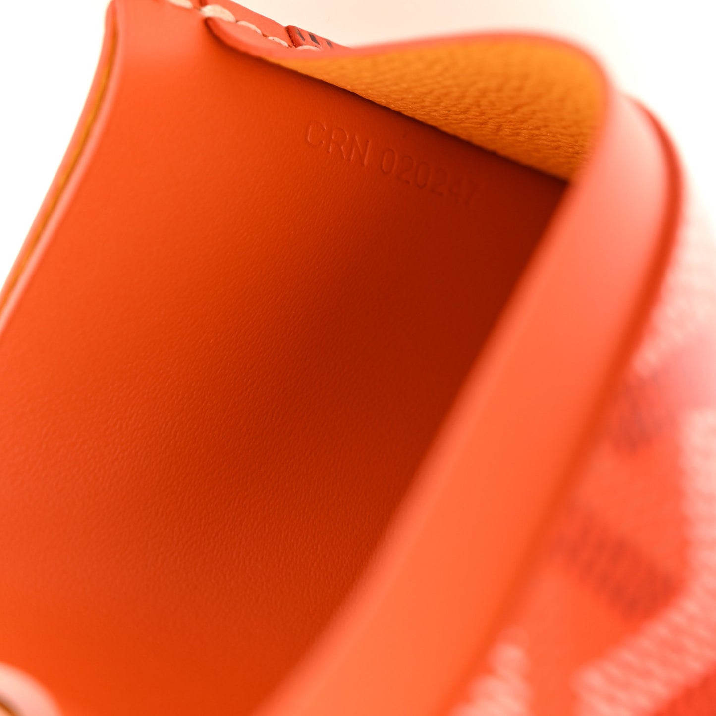 Goyardine Saint Sulpice Card Holder Orange