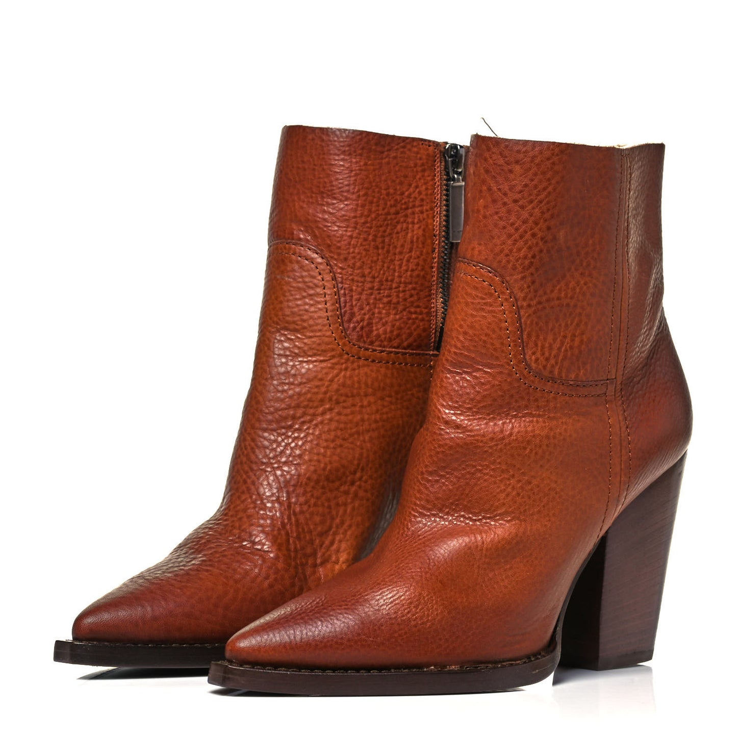 Calfskin Theo 95 Zip Boot 37 Cuoio