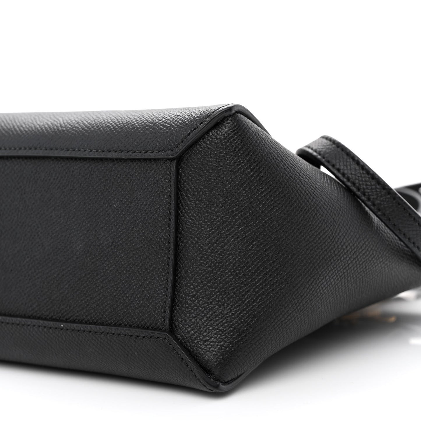 Grained Calfskin Nano Belt Bag Black
