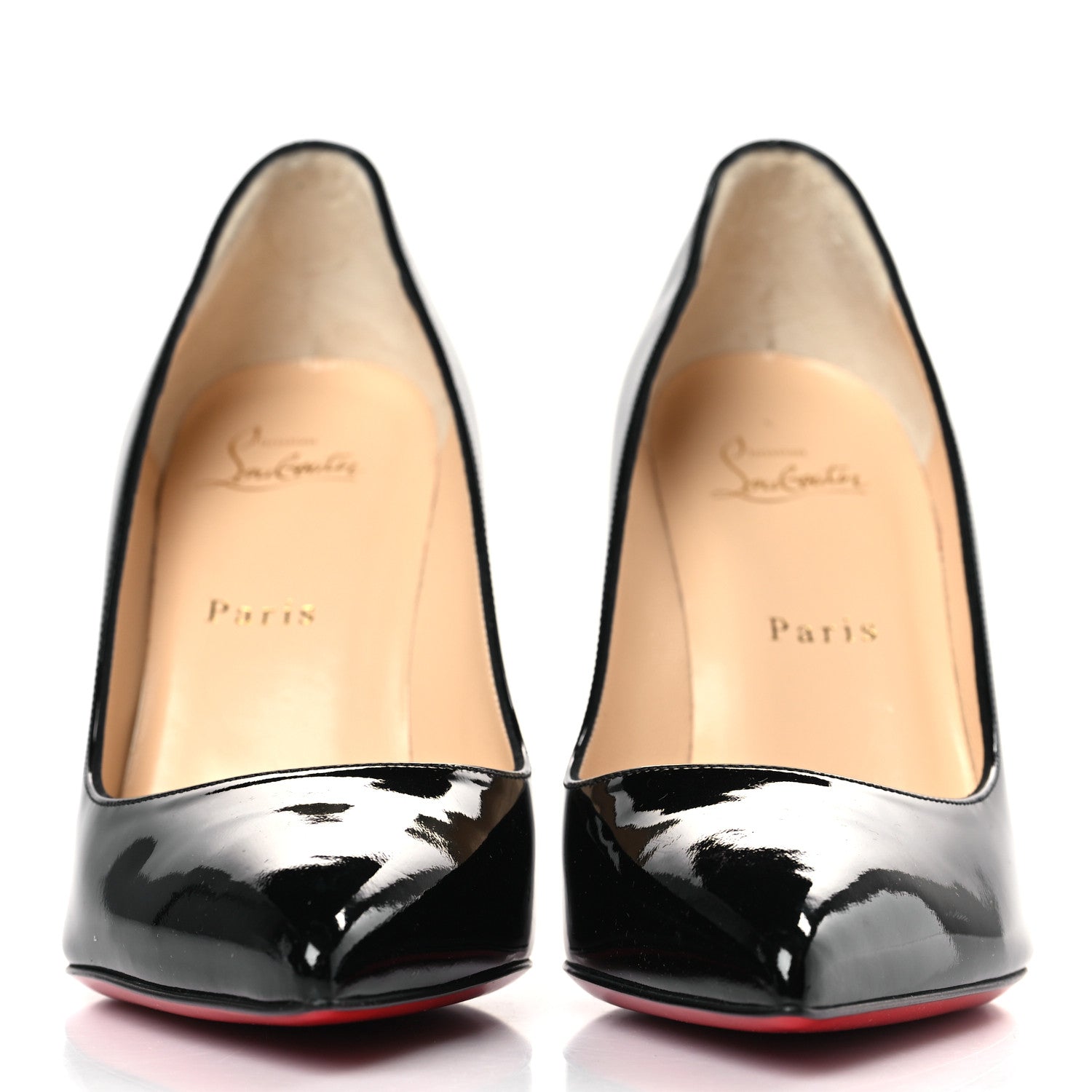 Christian Louboutin Patent Pigalle 100 Pumps 38 Black 2 of 8