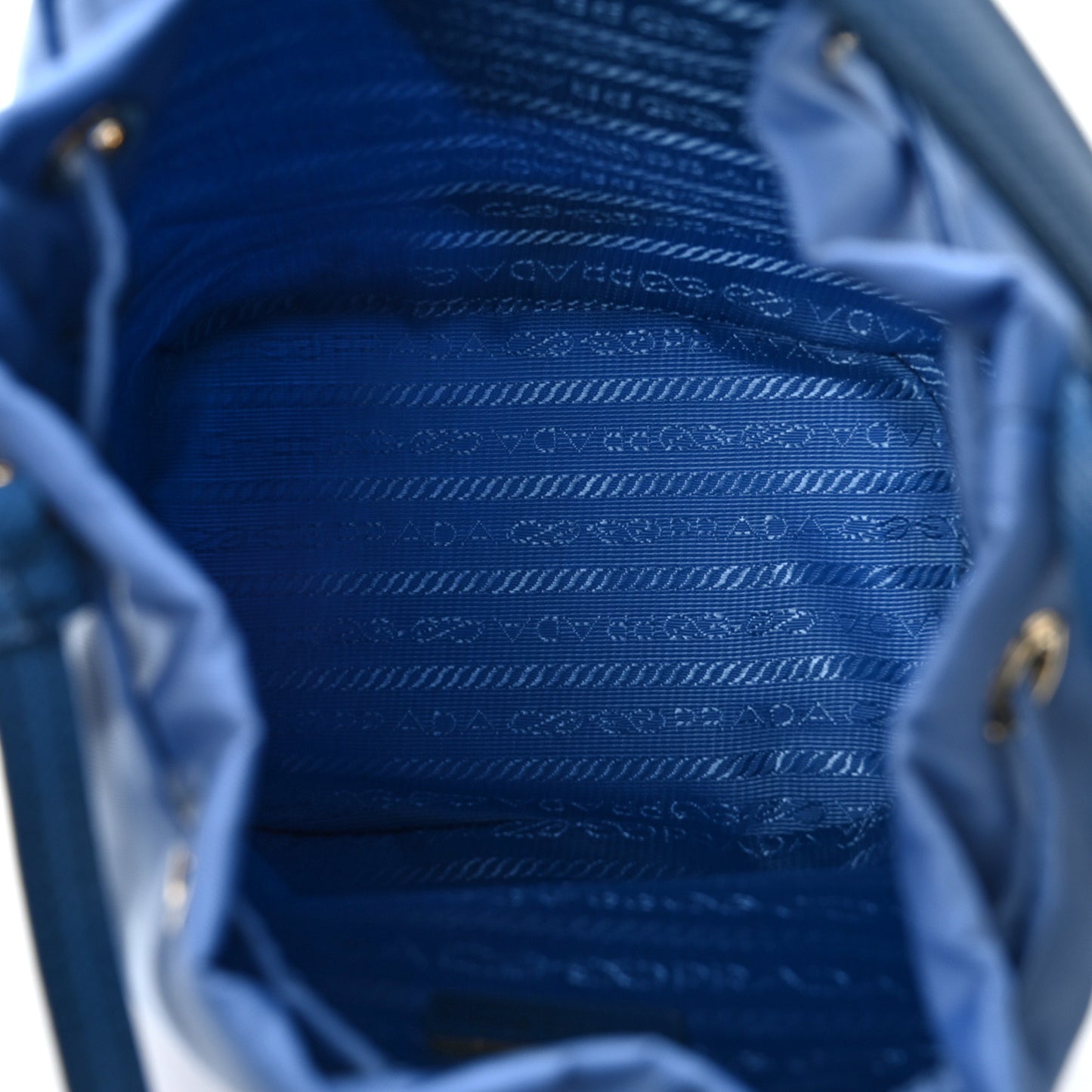 Tessuto Nylon Saffiano Mini Bucket Bag Onda