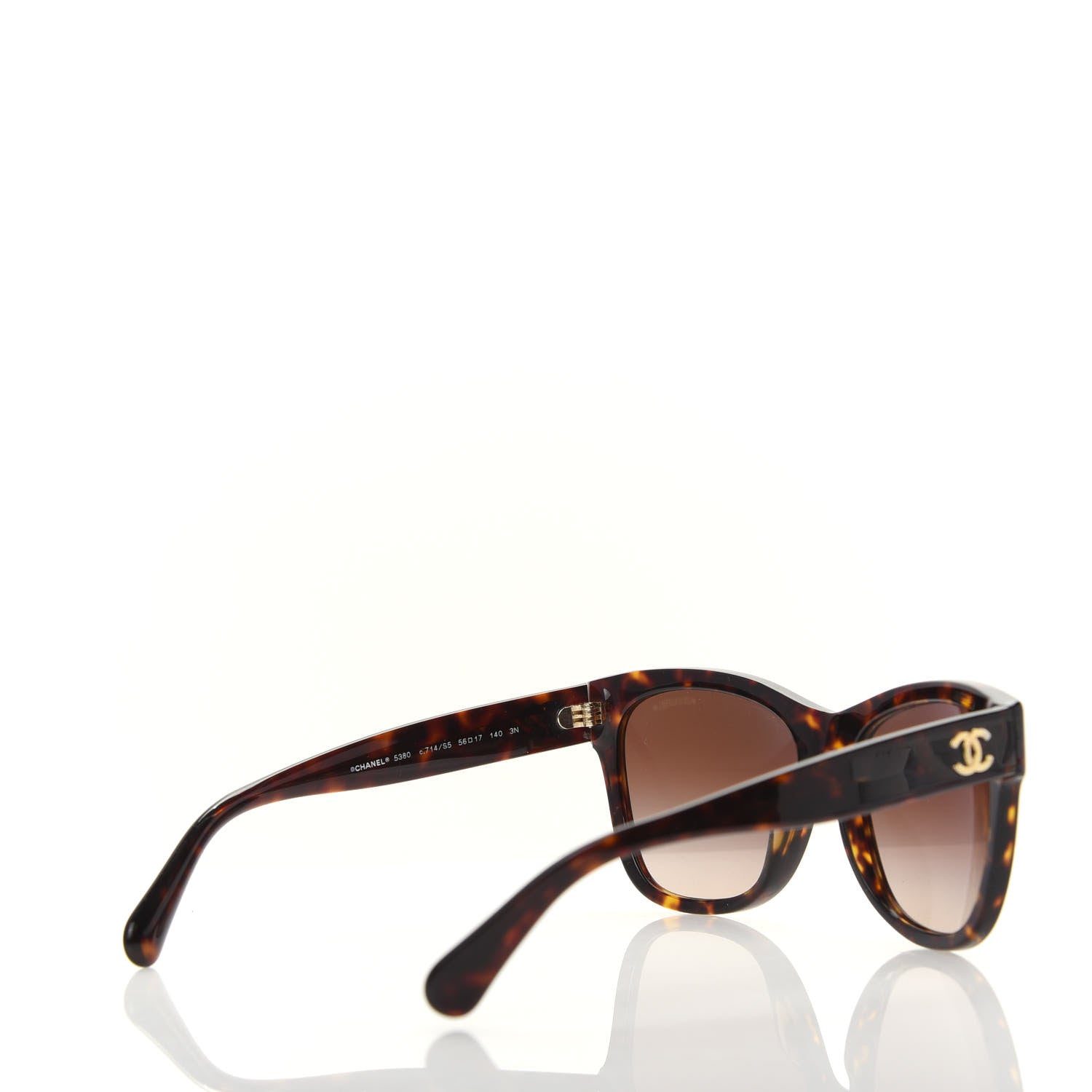 Chanel Acetate Runway Square Sunglasses 5380 Dark Tortoise 4 of 8