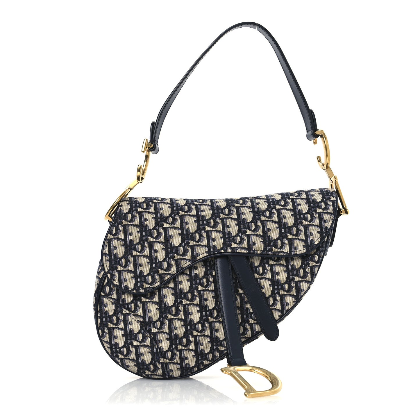 Oblique Saddle Bag Blue