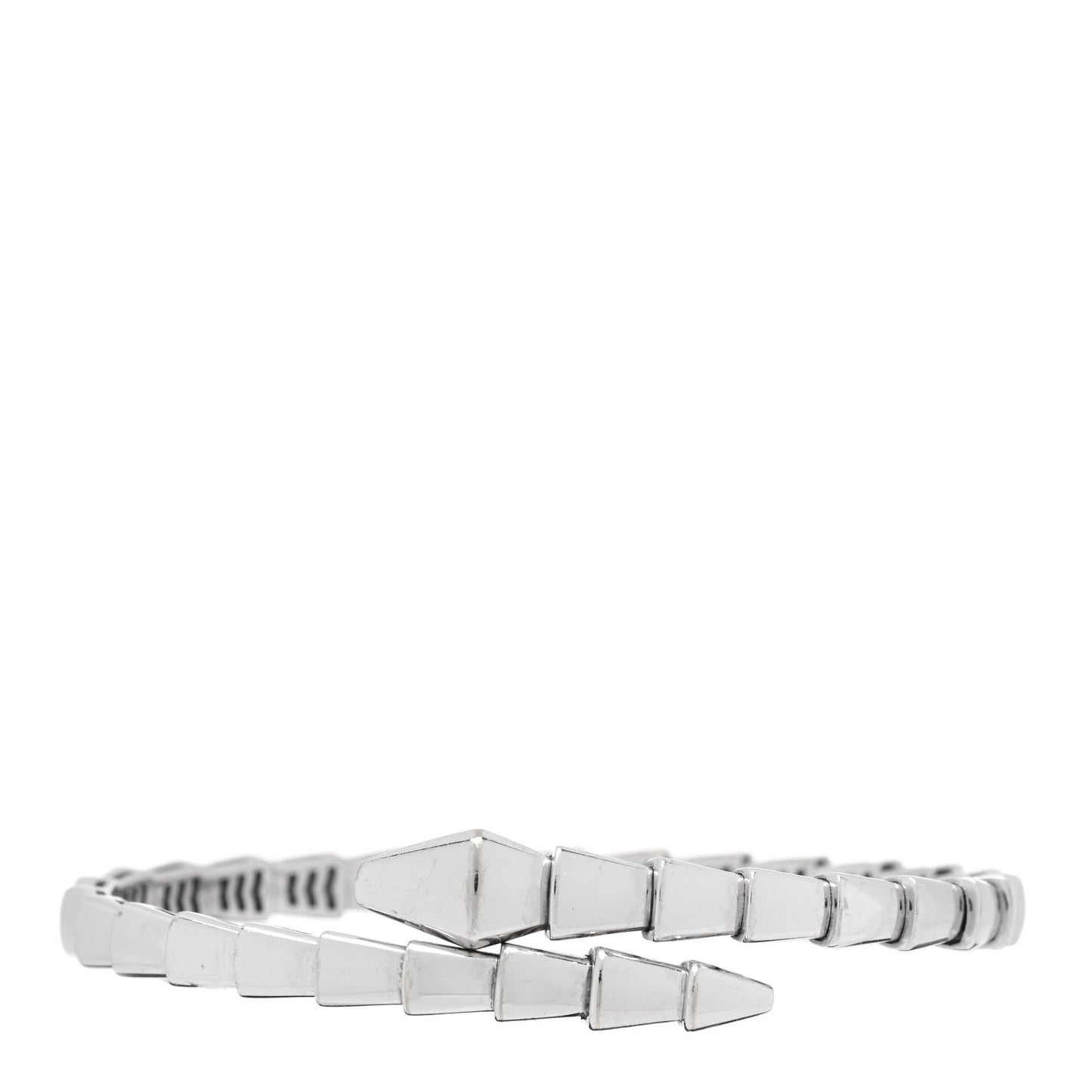 18K White Gold Serpenti Viper Bracelet S