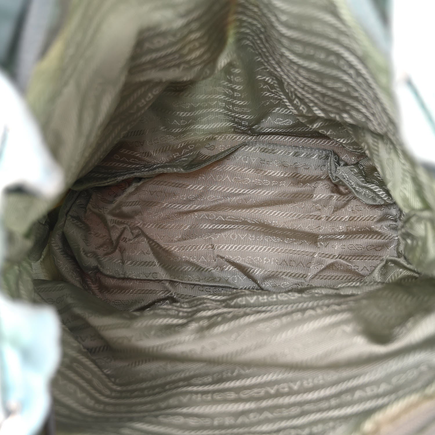 Prada Nylon Vela Patent Backpack Blue 5 of 12