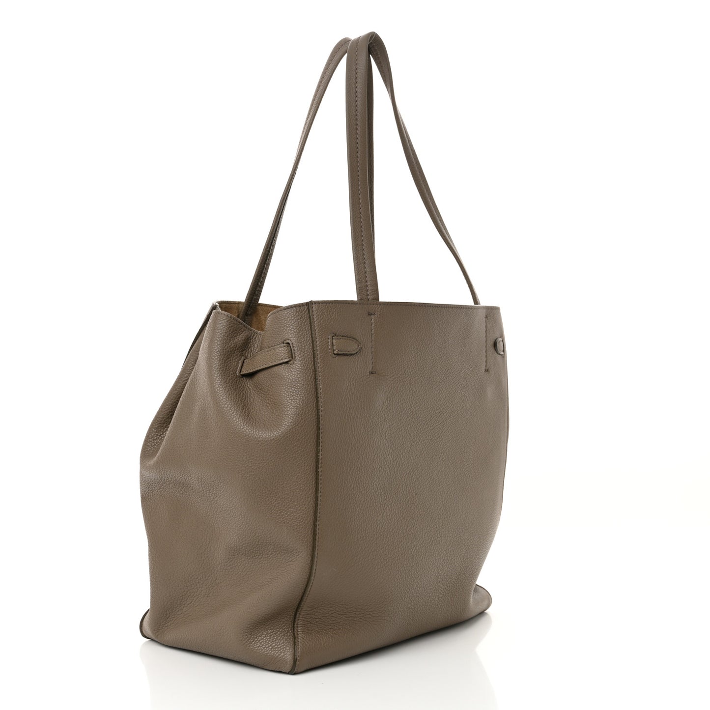 Soft Grained Calfskin Small Belt Cabas Phantom Taupe