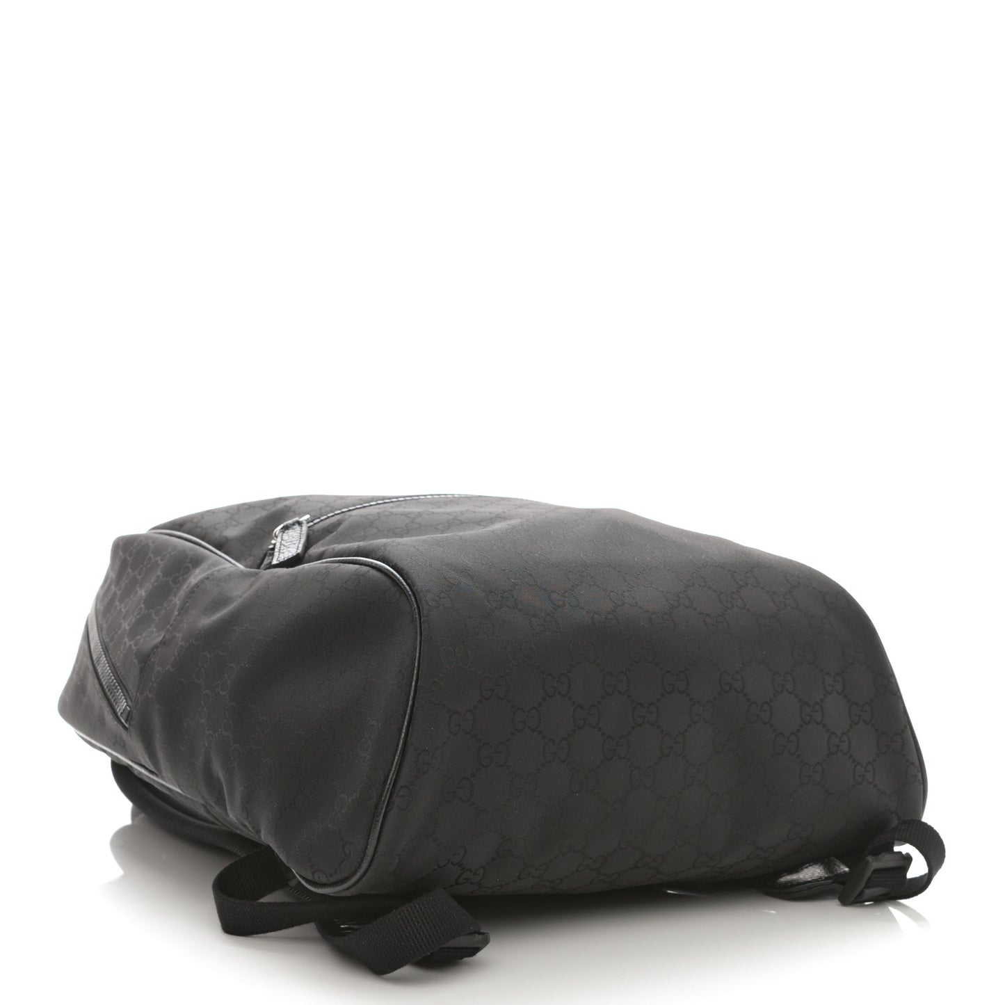 Nylon Monogram Slim Backpack Black