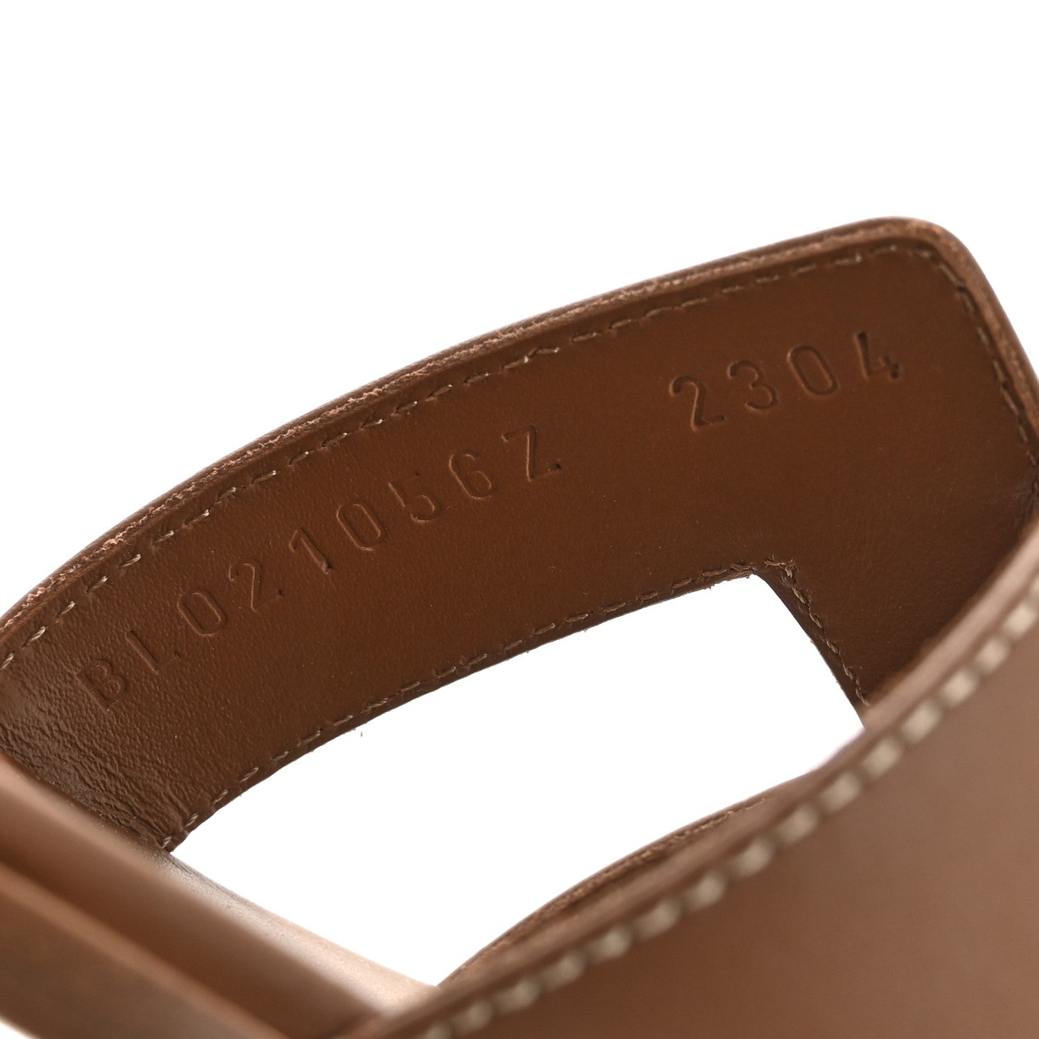 Hermes Box Calfskin Oran Sandals 37.5 Gold 9 of 9