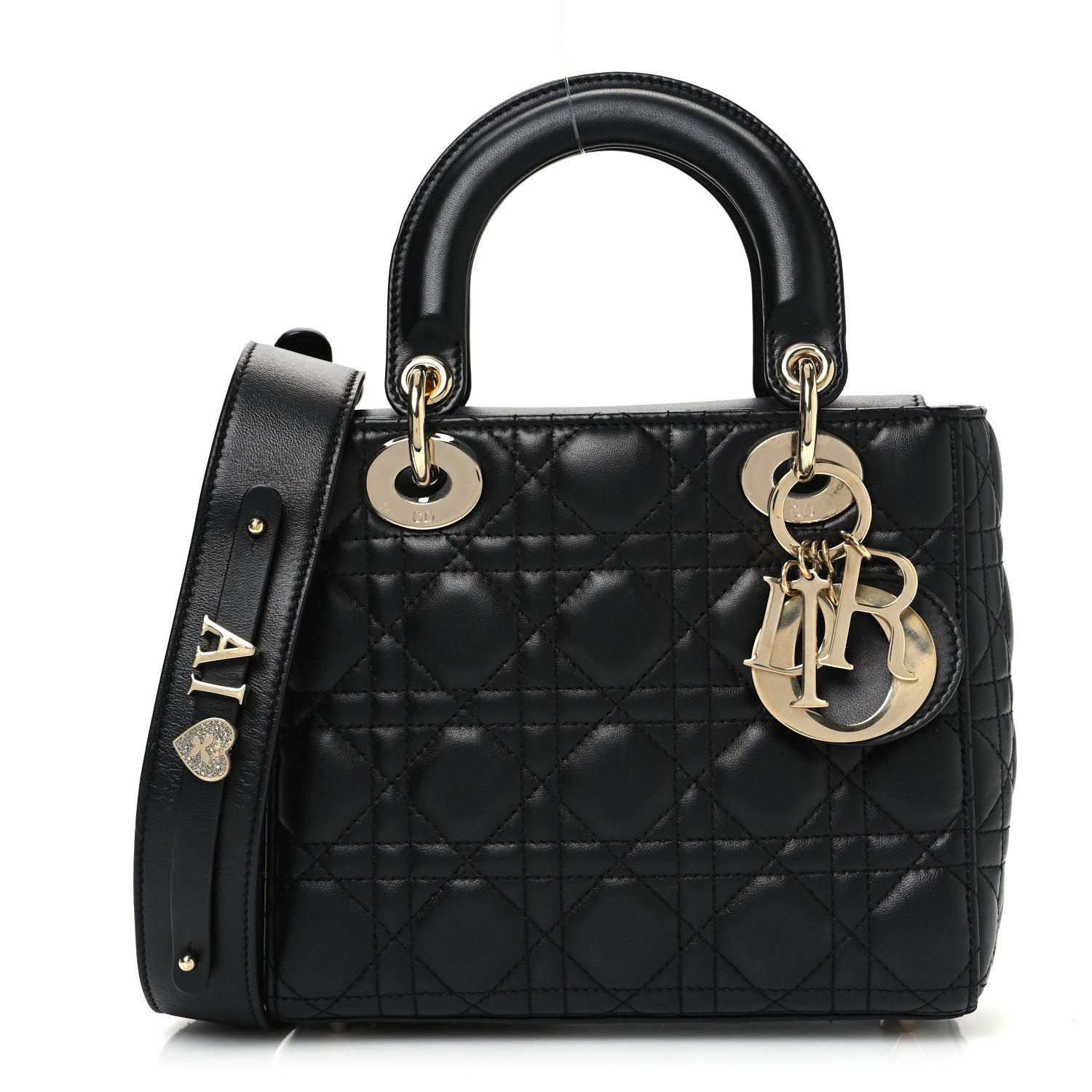Christian Dior Lambskin Cannage Small My ABCDior Lady Dior Black 1 of 13
