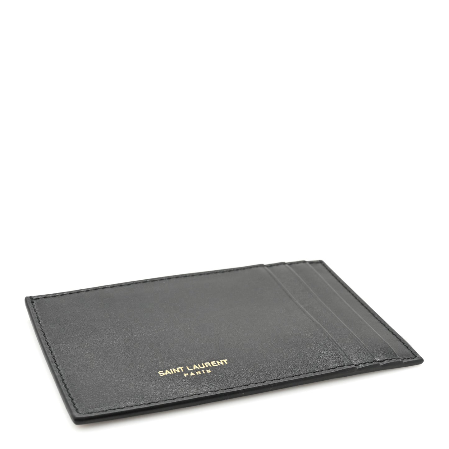 Calfskin 5 Fragments Card Holder Black