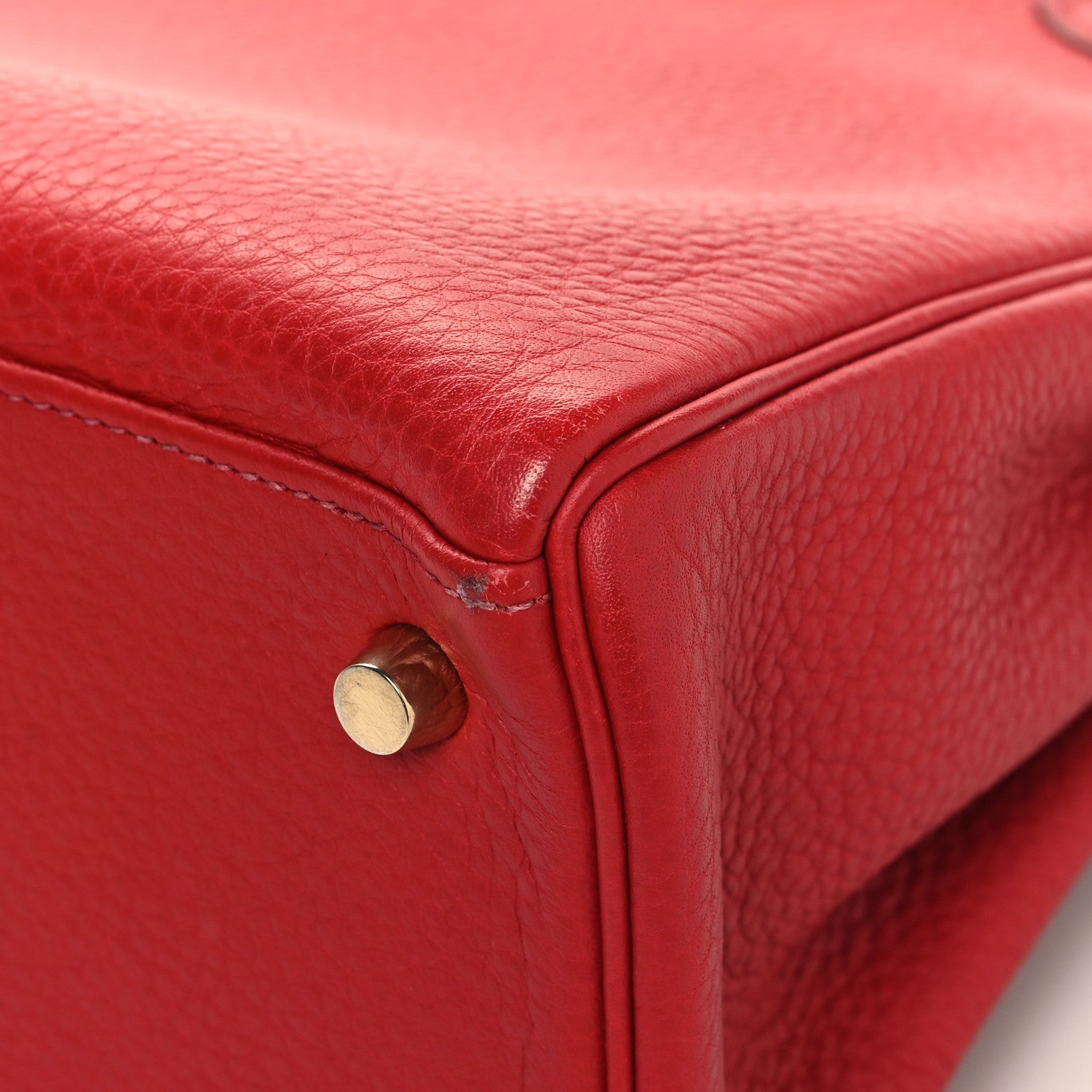 Hermes Taurillon Clemence Kelly Retourne 28 Rouge Vif 12 of 15