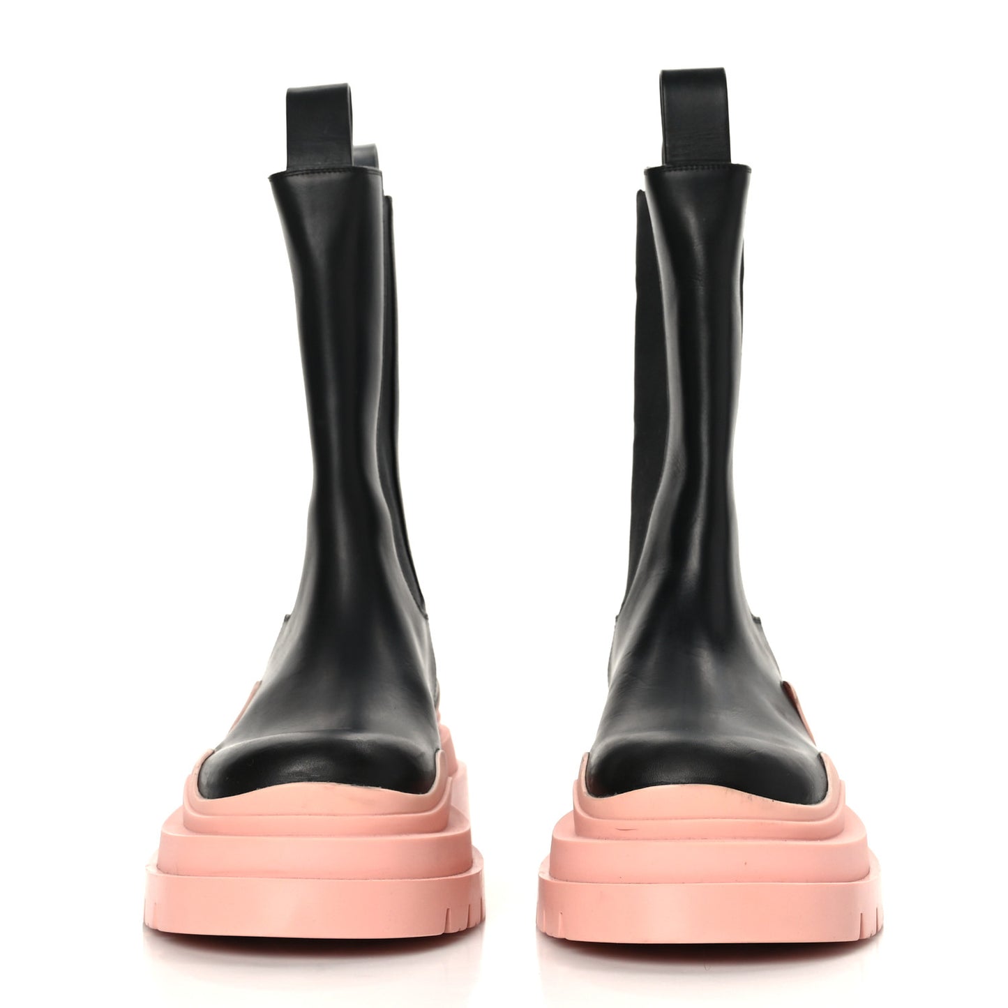 Calfskin The Tire Chelsea Boots 38 Black Peachy