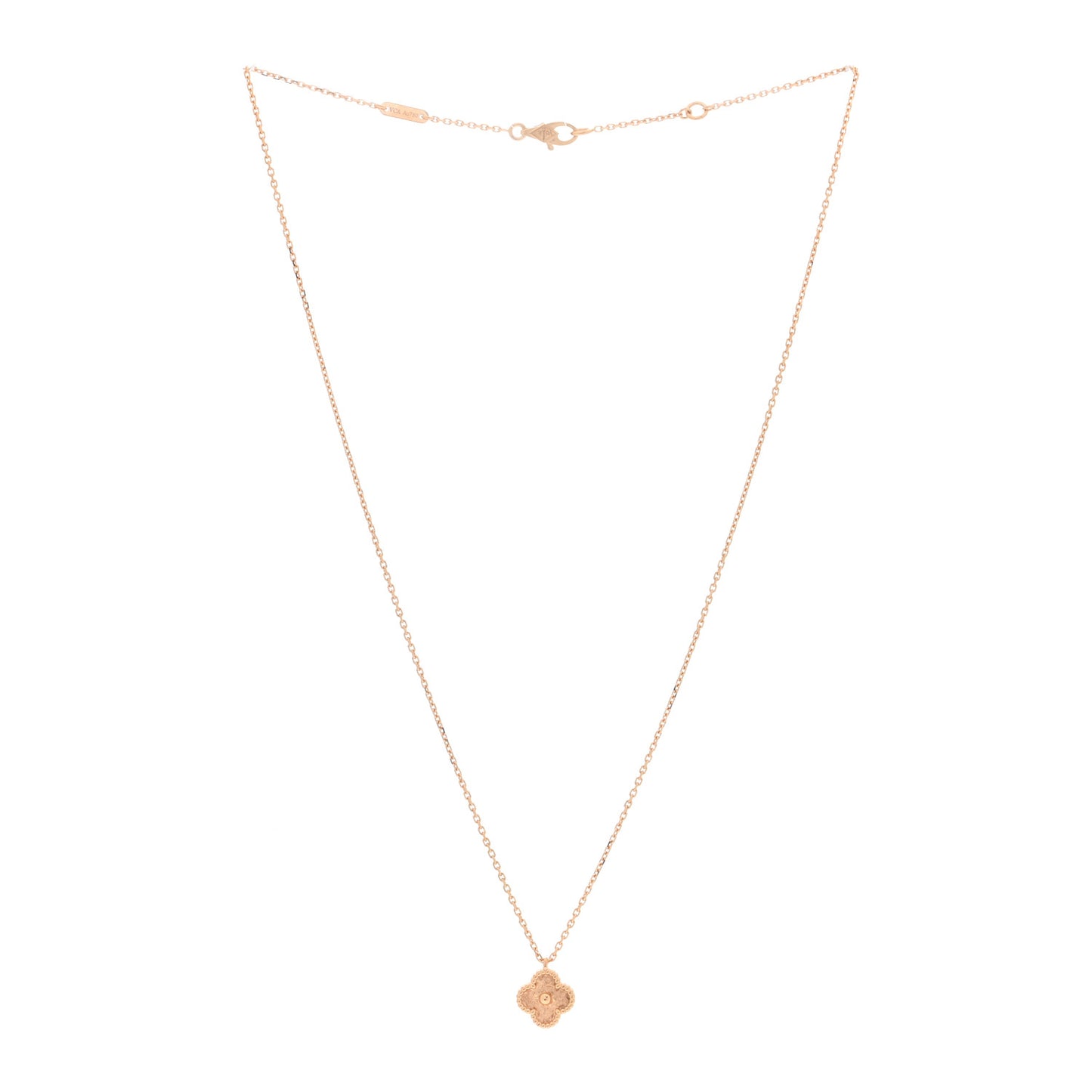 18K Rose Gold Sweet Alhambra Pendant Necklace