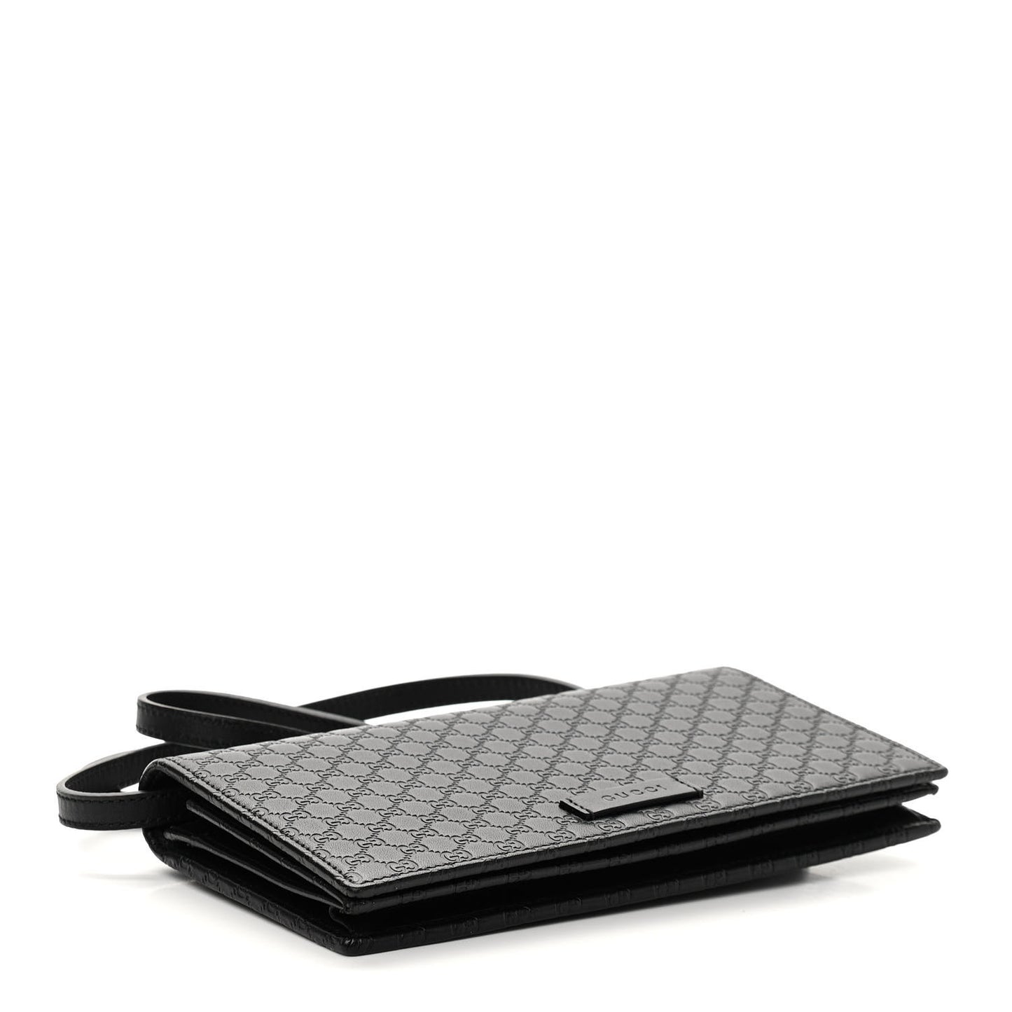 Microguccissima Crossbody Wallet Black