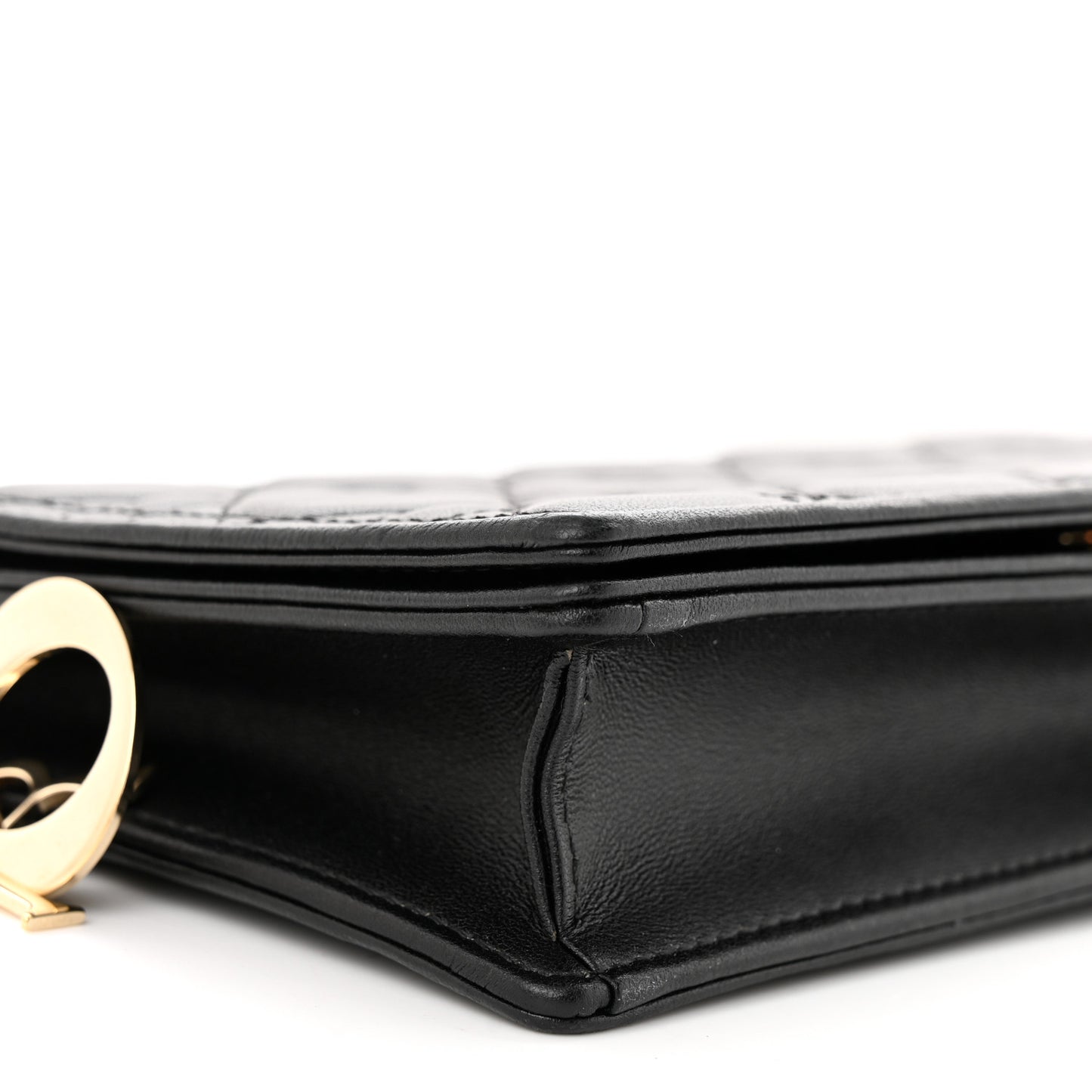 Lambskin Cannage Lady Dior Pouch Black