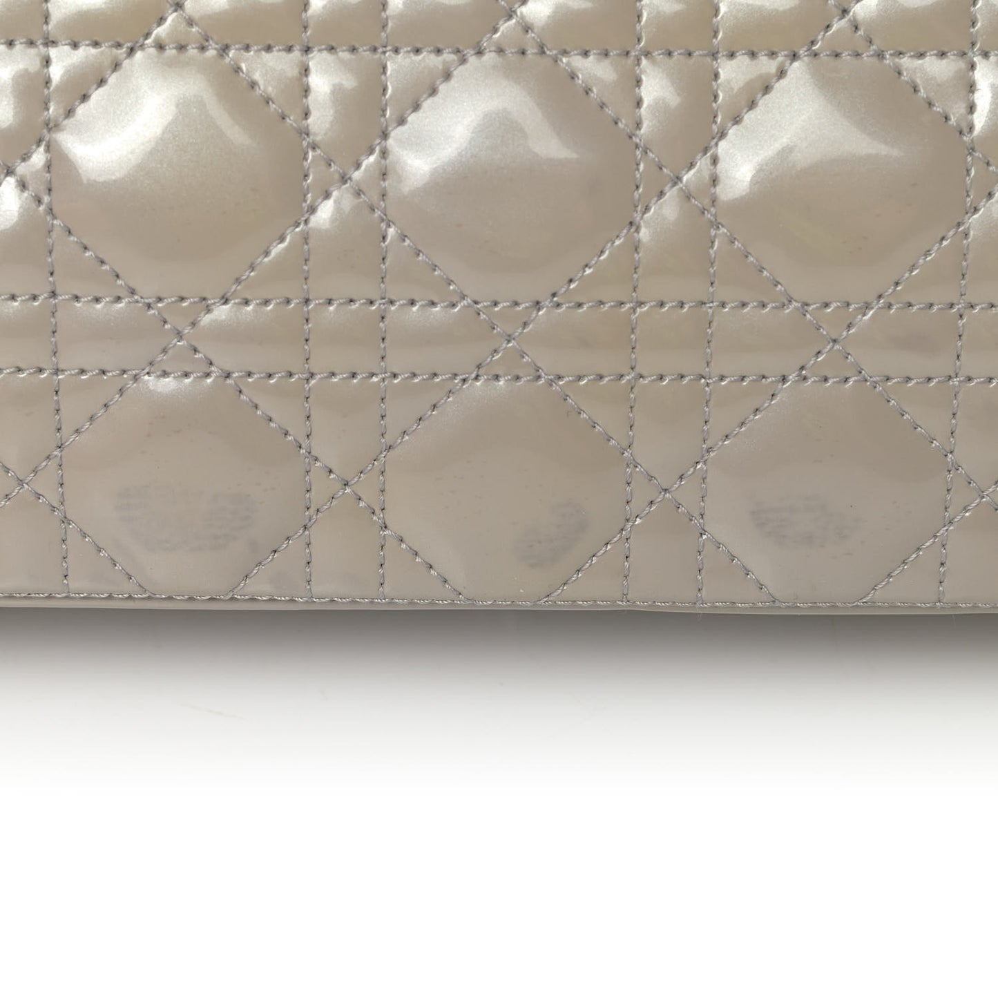 Patent Cannage Extra Large Lady Dior Beige