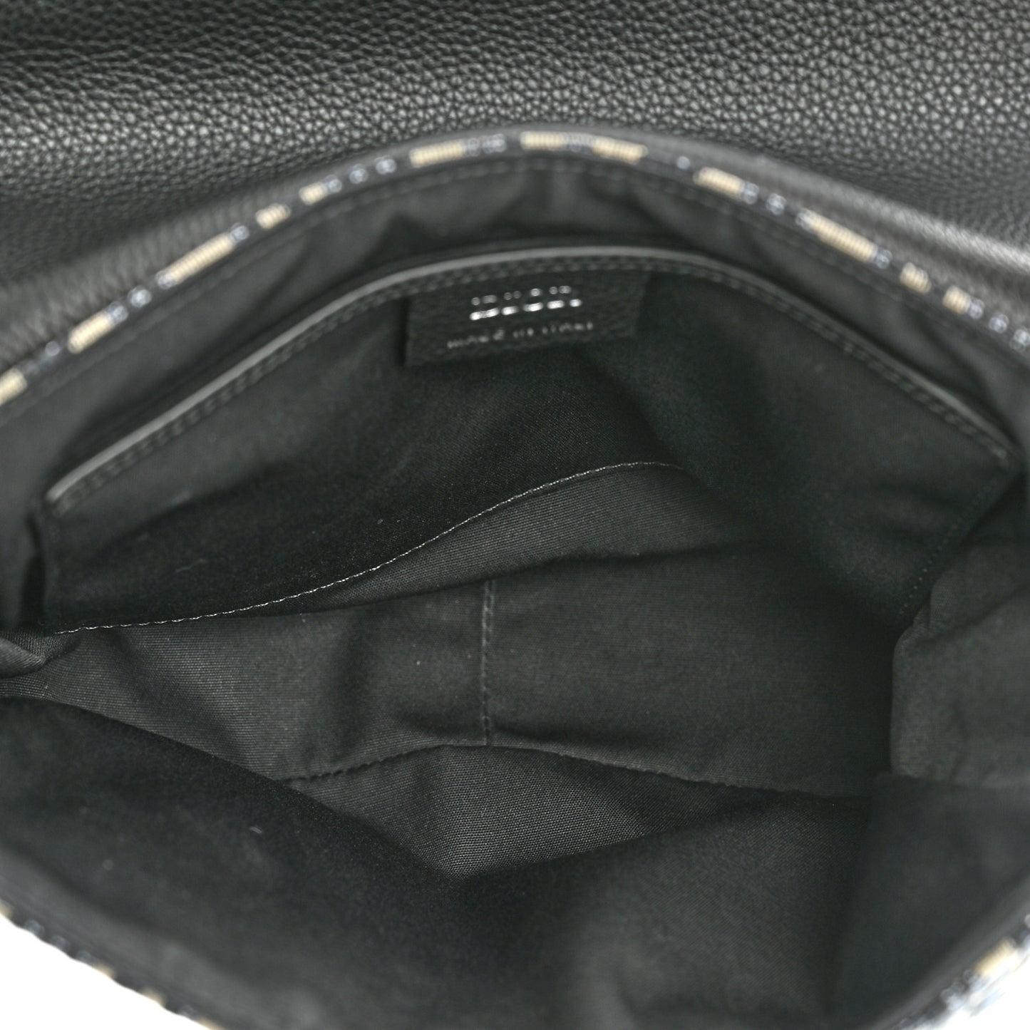Grained Calfskin Oblique Saddle Messenger Black