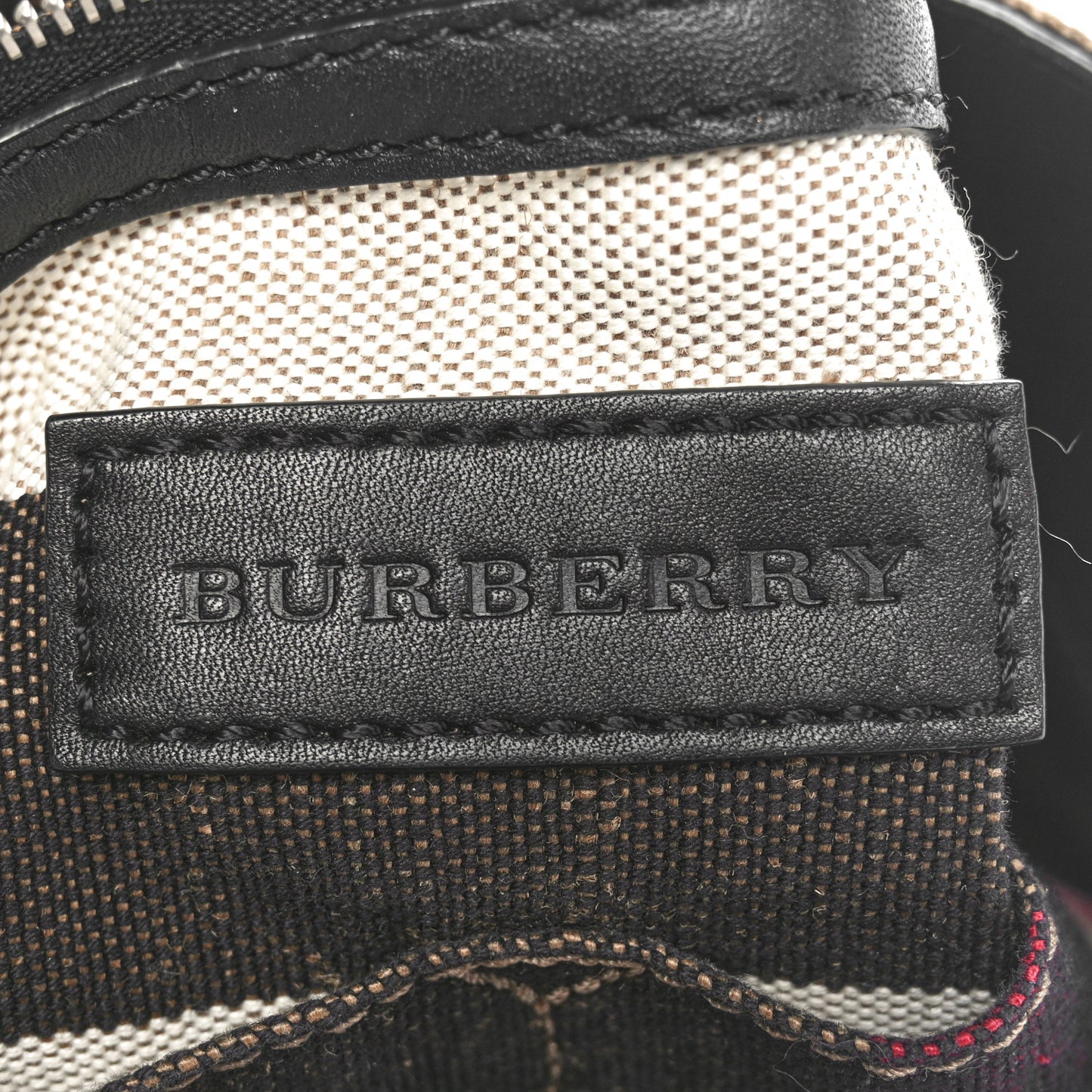 Canvas Mega Check Medium Ashby Hobo Black