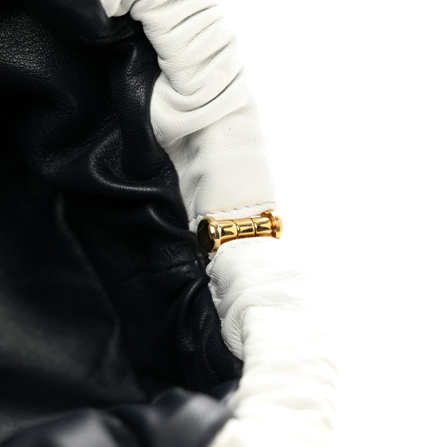 Lambskin Cloud Clutch White