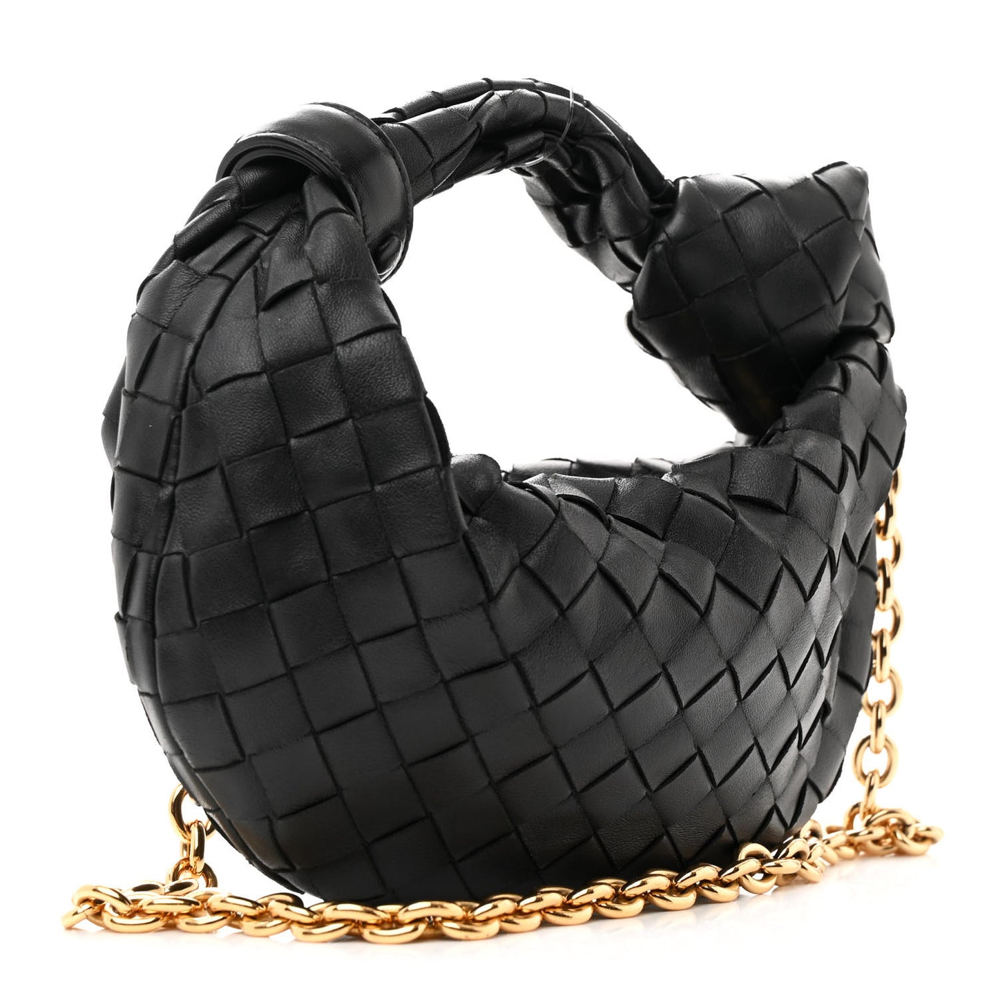 Nappa Intrecciato Mini Chain Jodie Black