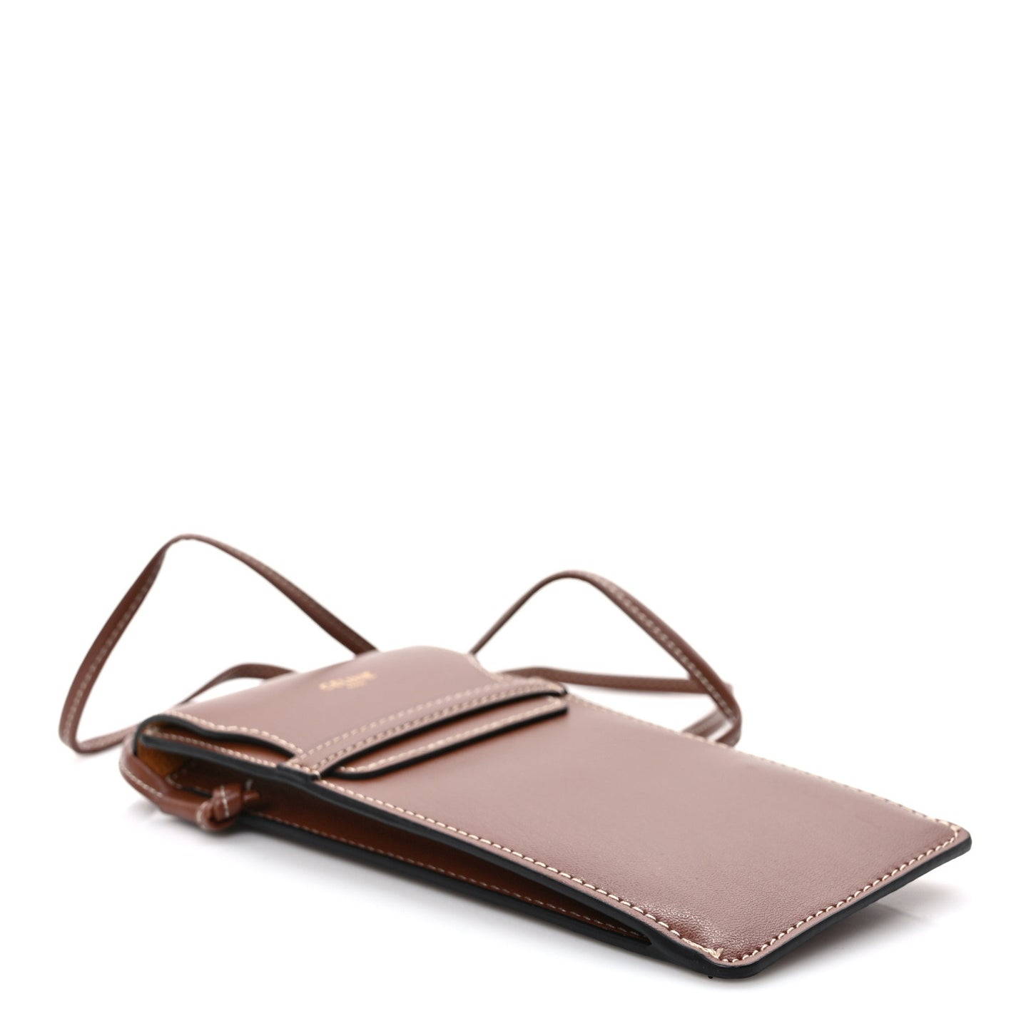Smooth Calfskin Sunglasses Pouch Tan