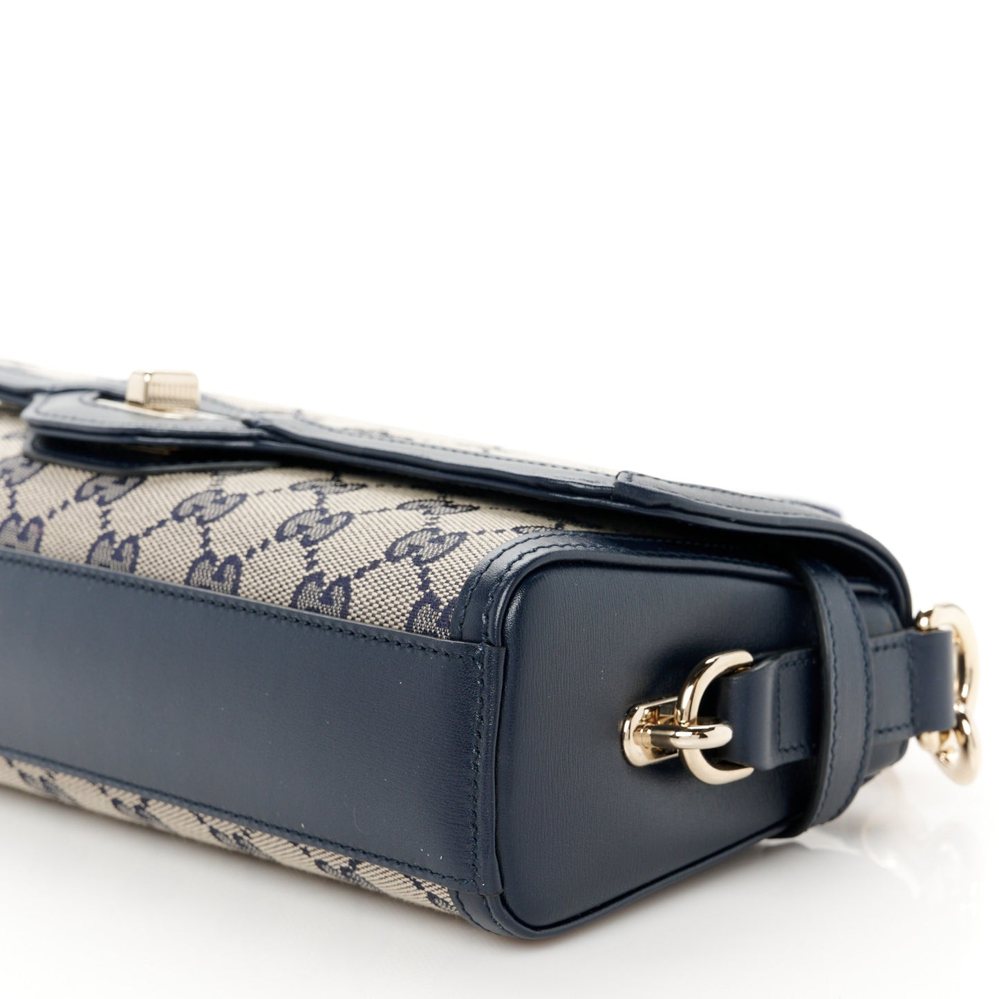 GG Monogram Small Luce Shoulder Bag Beige Blue