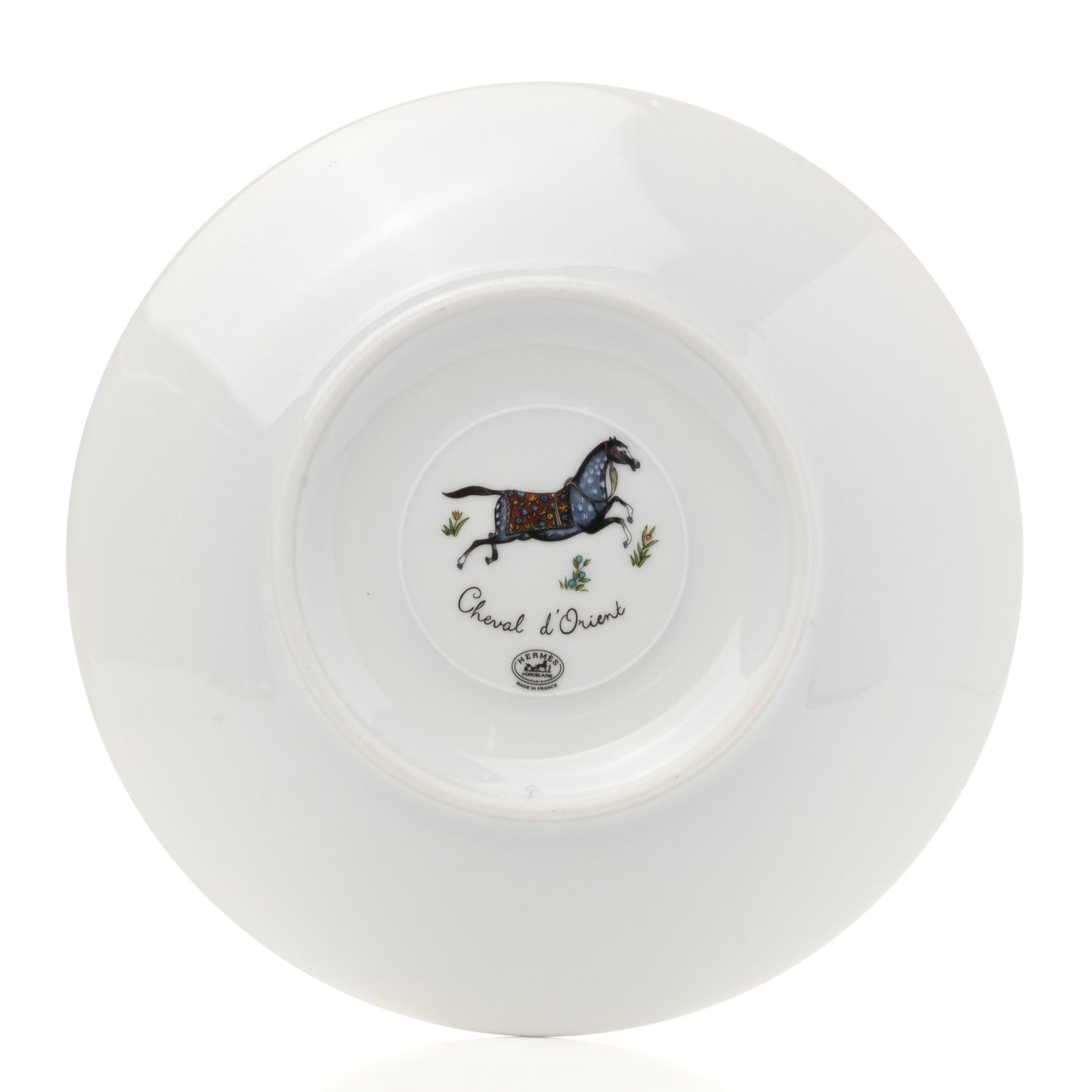 Porcelain Cheval d'Orient Tea Cup and Saucer
