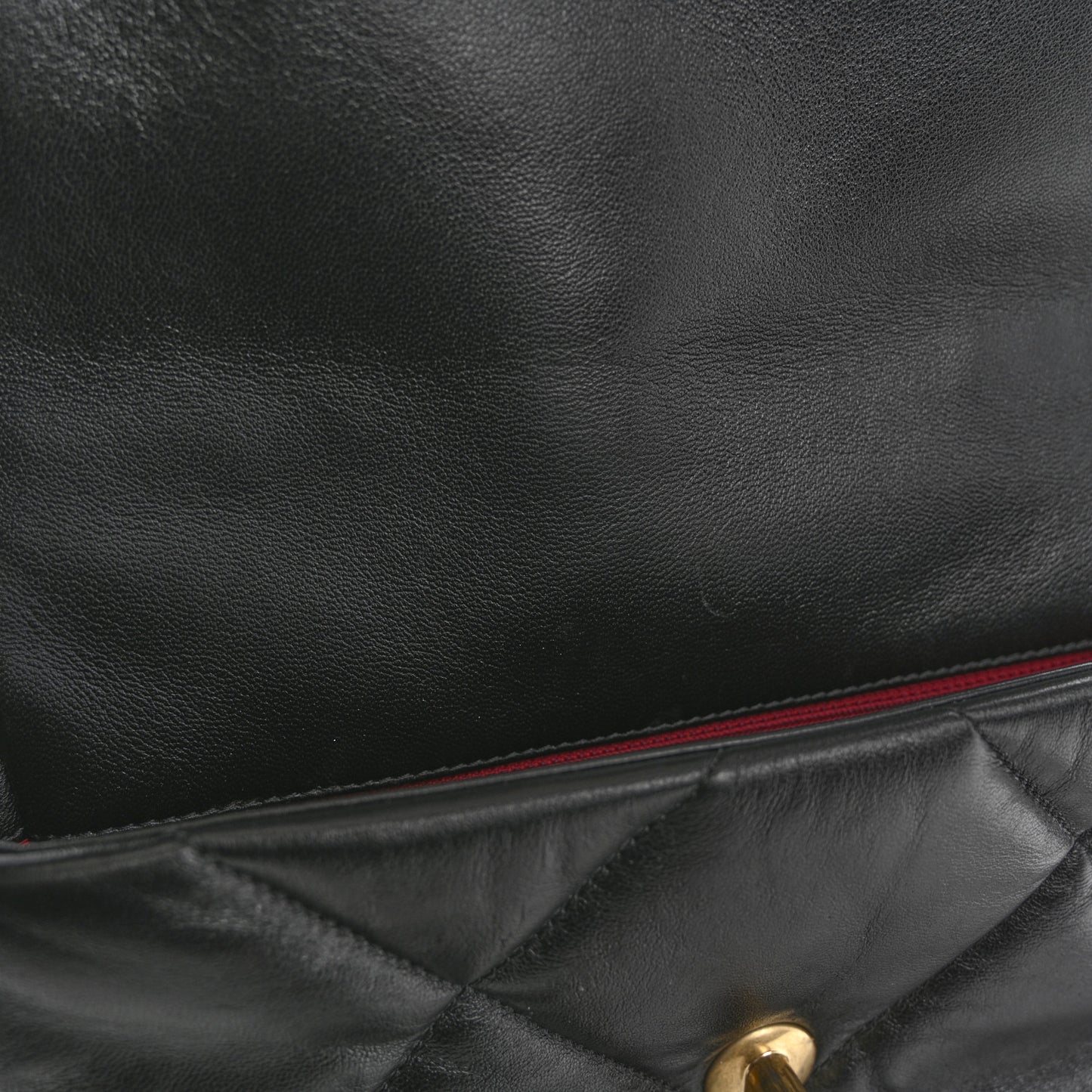 Lambskin Quilted Medium Chanel 19 Flap Black