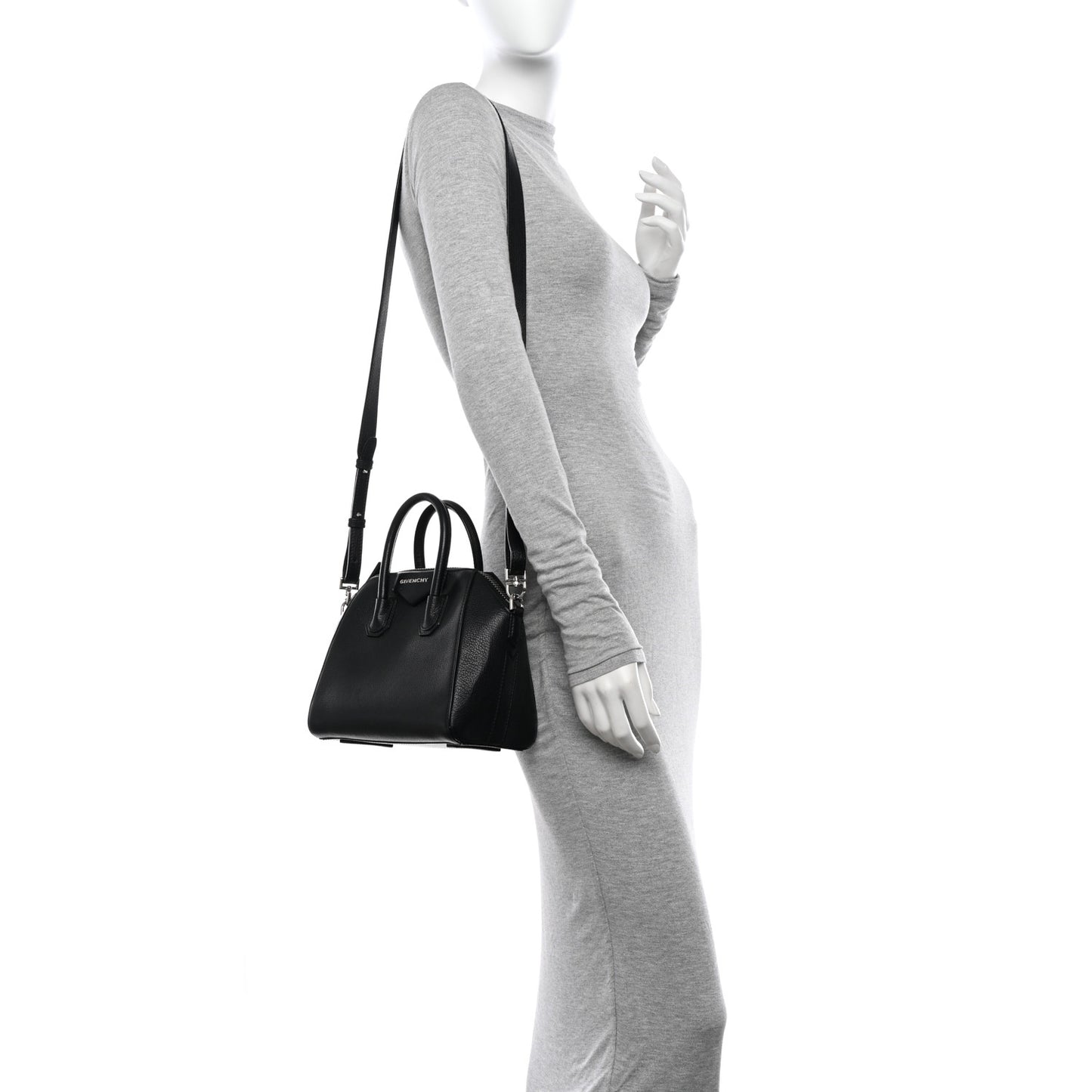 Sugar Goatskin Mini Antigona Black