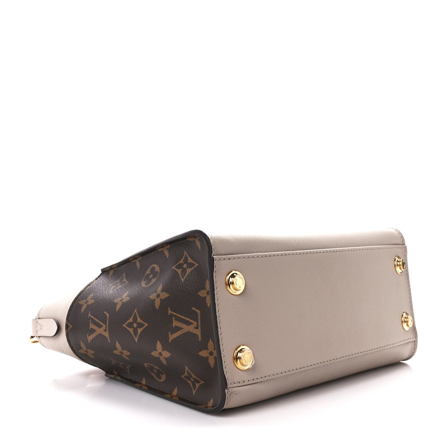 Calfskin Monogram On My Side PM Greige
