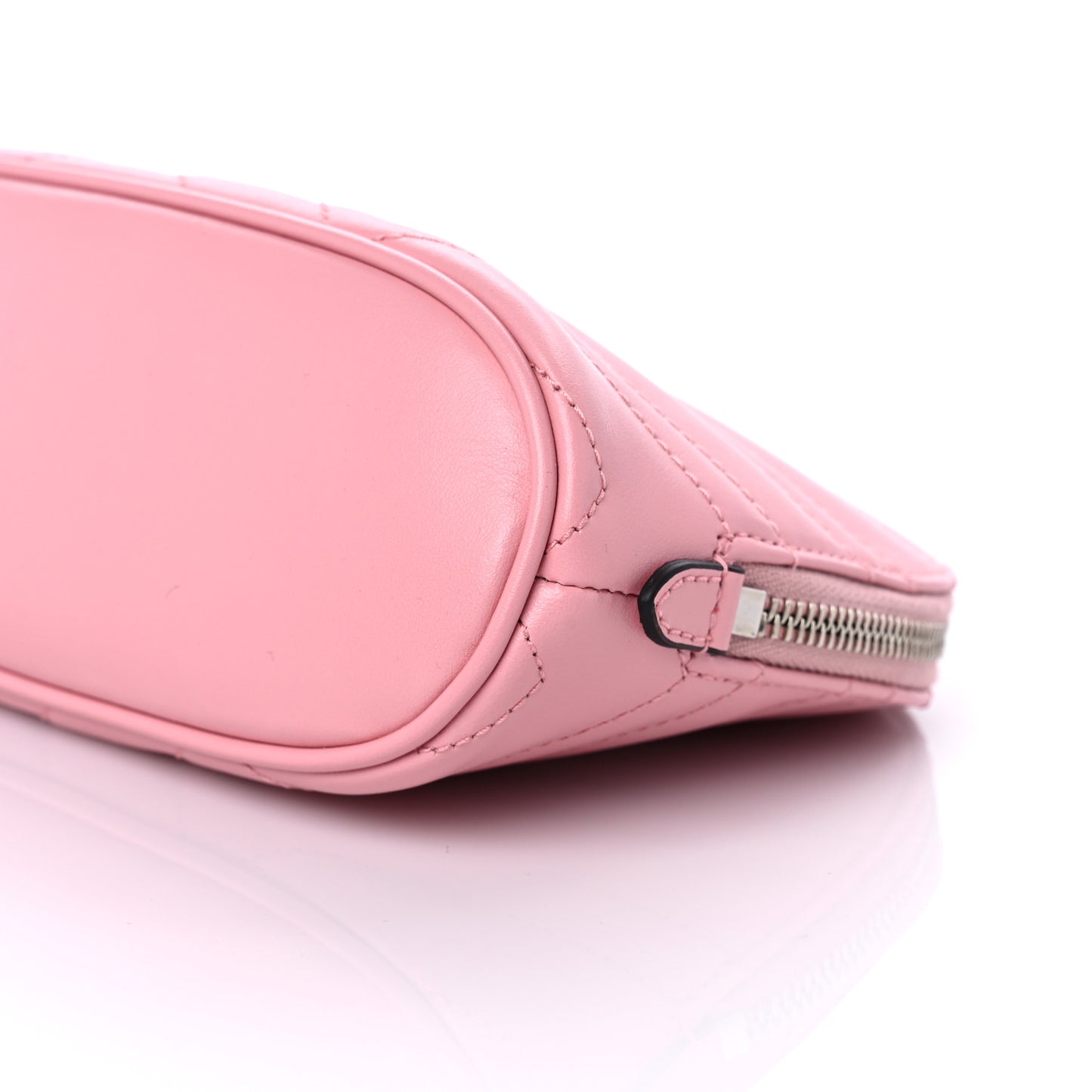 Calfskin Matelasse Large GG Marmont Pouch Cosmetic Case Wild Rose
