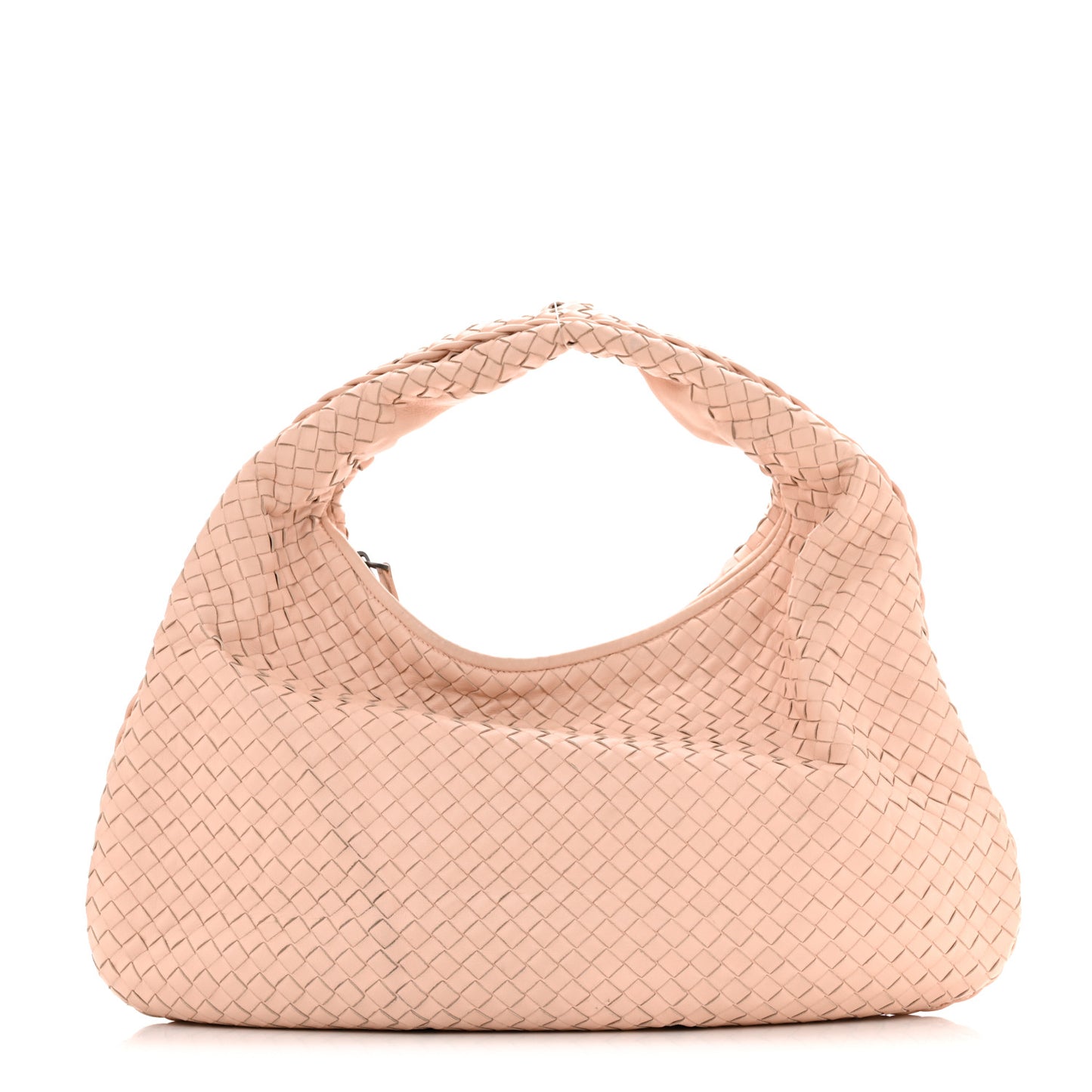 Nappa Intrecciato Veneta Hobo Flamingo